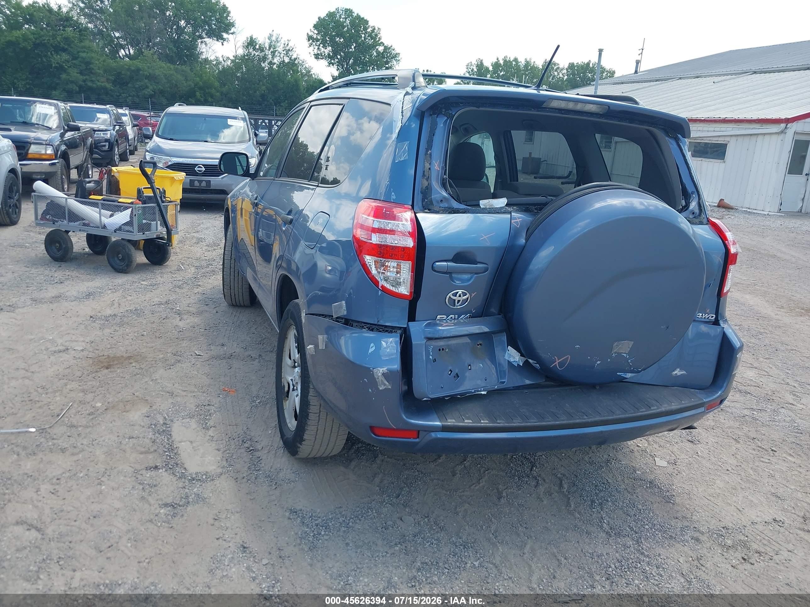 2011 Toyota Rav4   Blue vin: 2T3BF4DV4BW133279