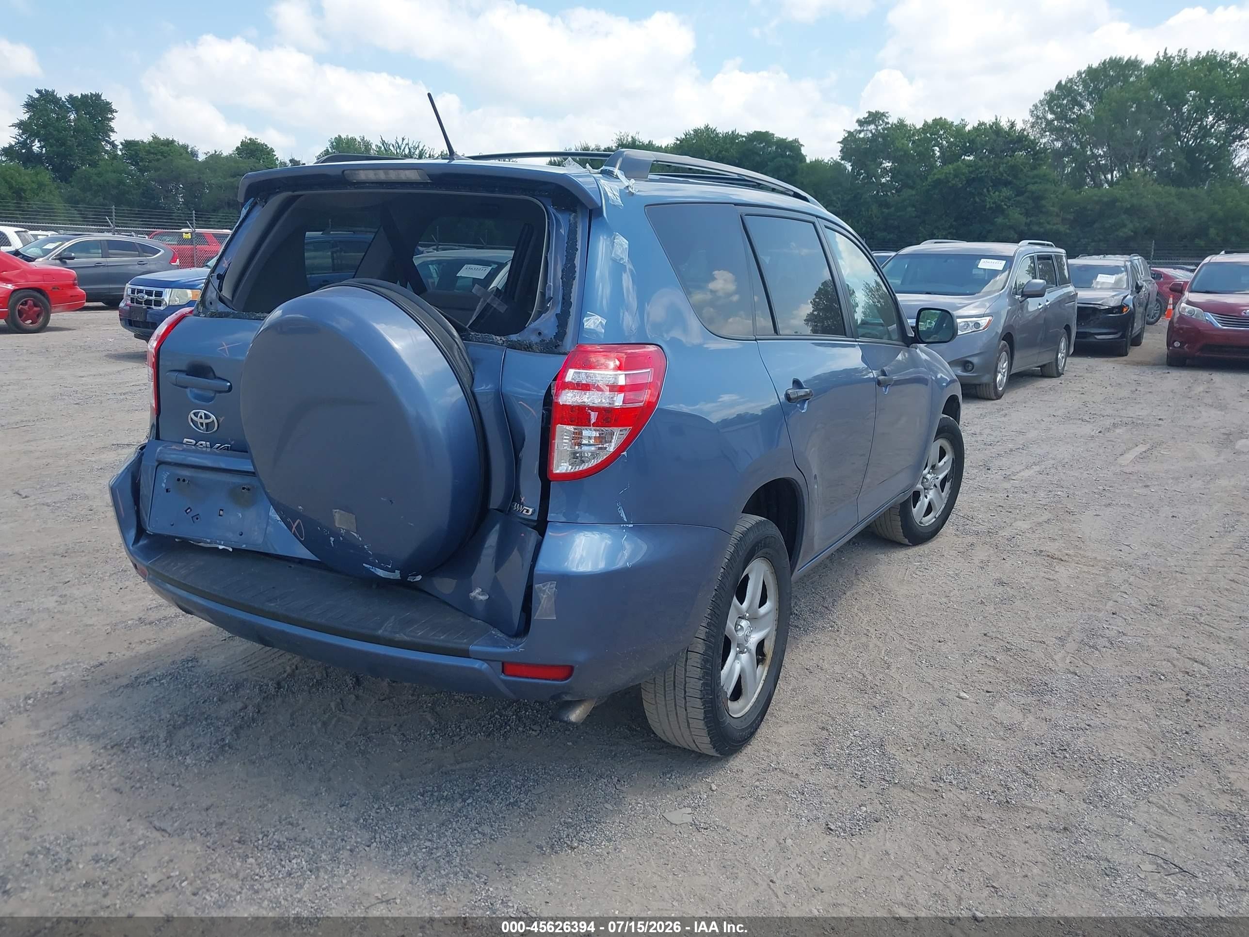 2011 Toyota Rav4   Blue vin: 2T3BF4DV4BW133279