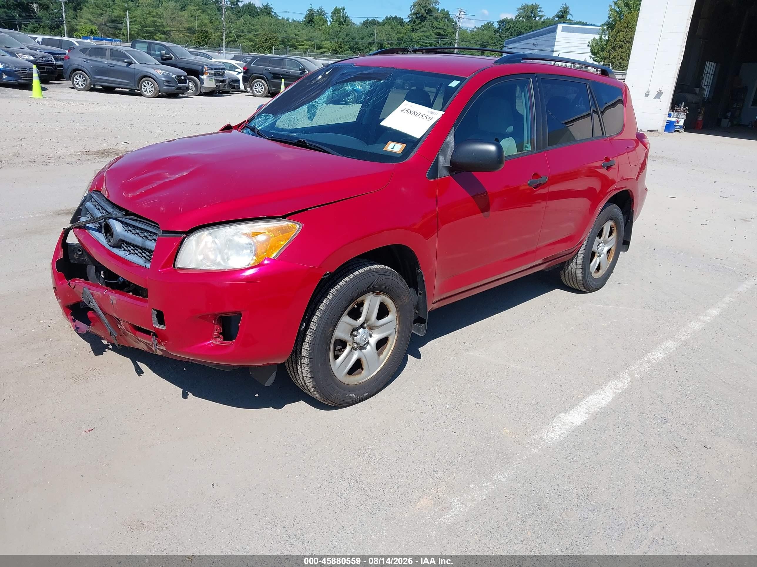 2011 Toyota Rav4   Red vin: 2T3BF4DV4BW154620