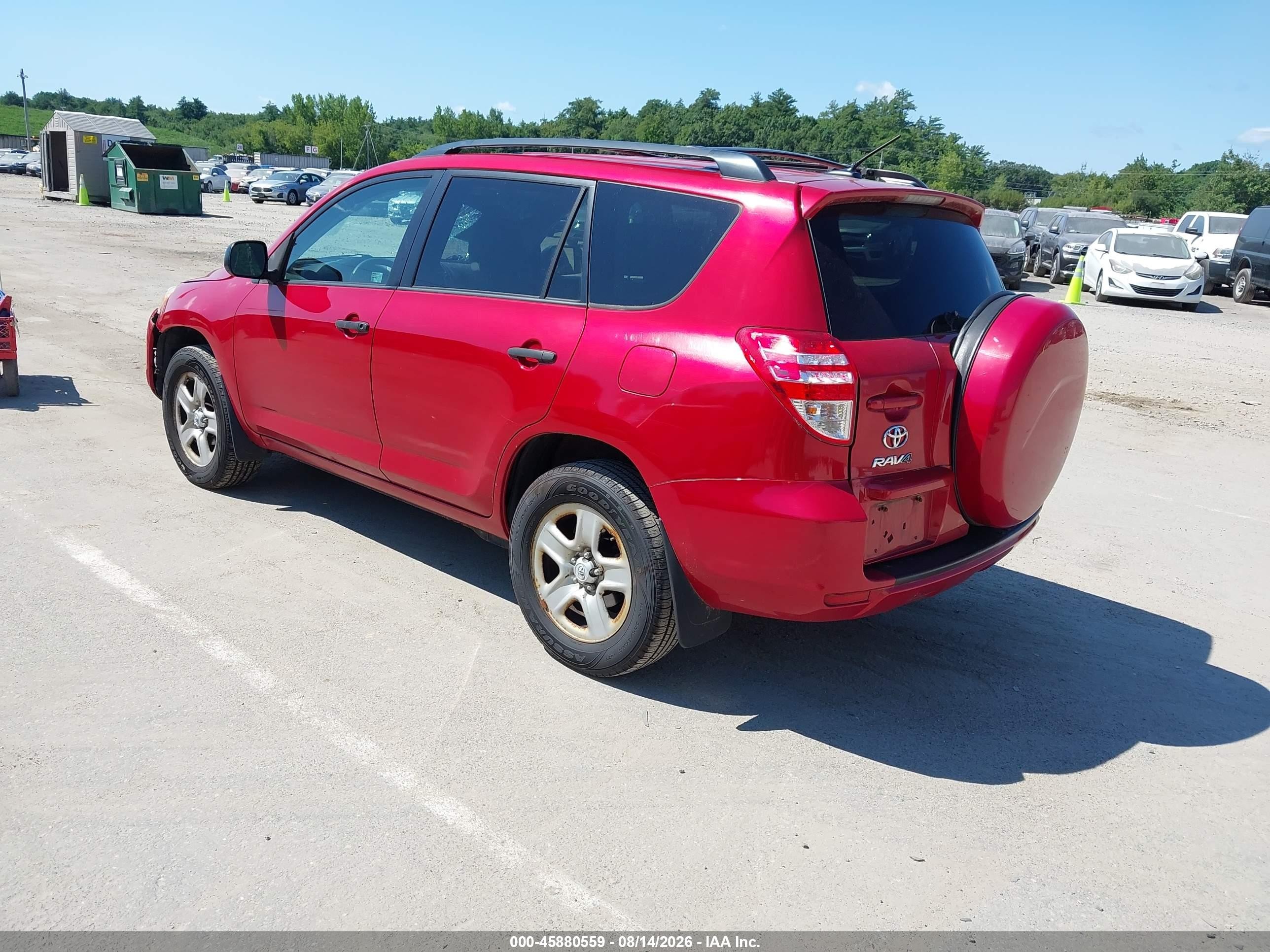 2011 Toyota Rav4   Red vin: 2T3BF4DV4BW154620