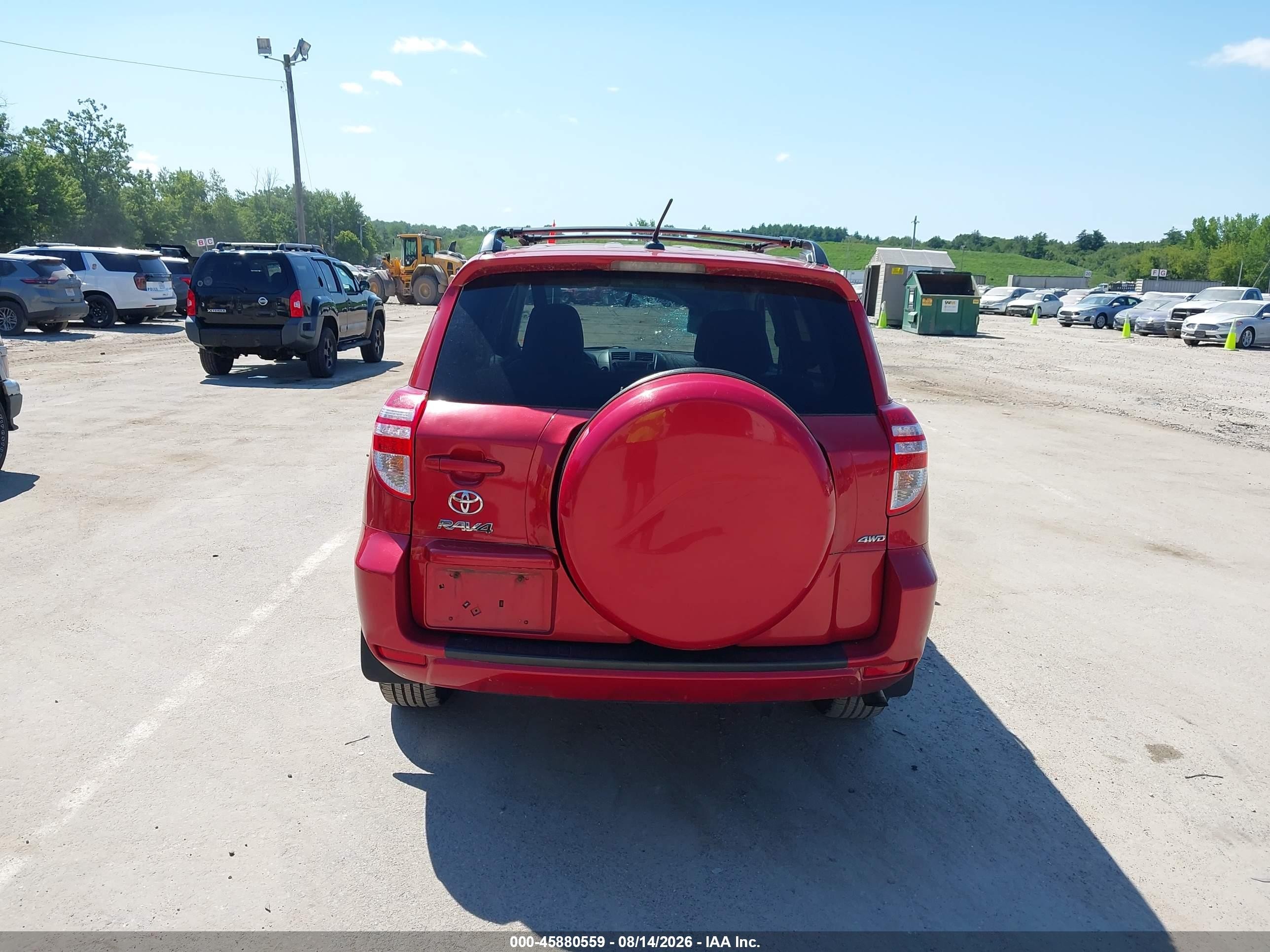 2011 Toyota Rav4   Red vin: 2T3BF4DV4BW154620