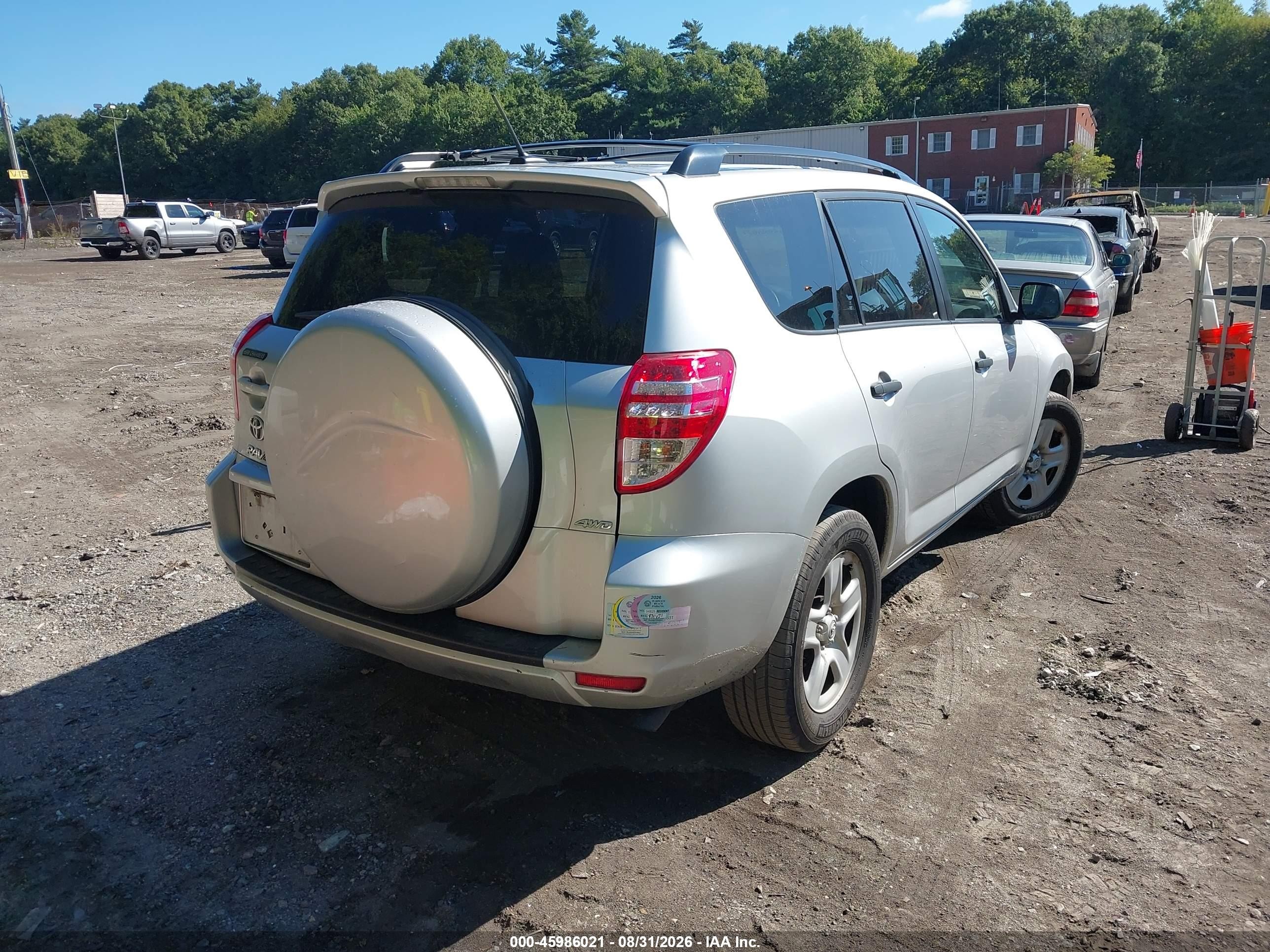 2011 Toyota Rav4   Silver vin: 2T3BF4DV4BW165326