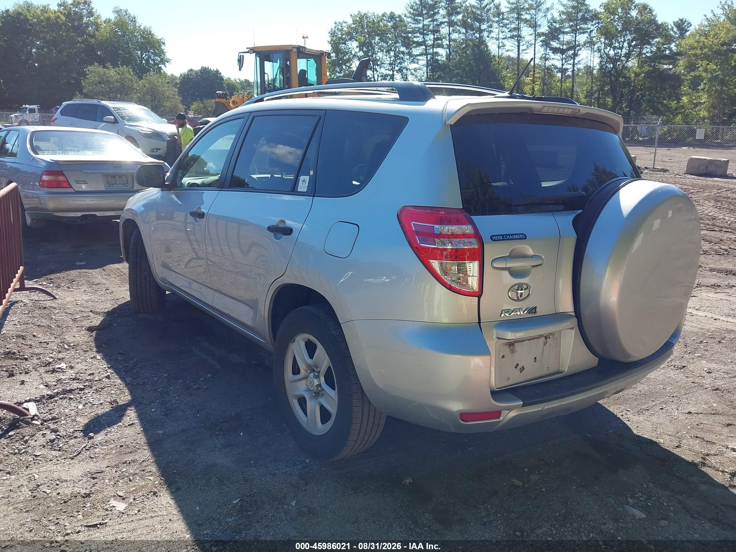 2011 Toyota Rav4   Silver vin: 2T3BF4DV4BW165326