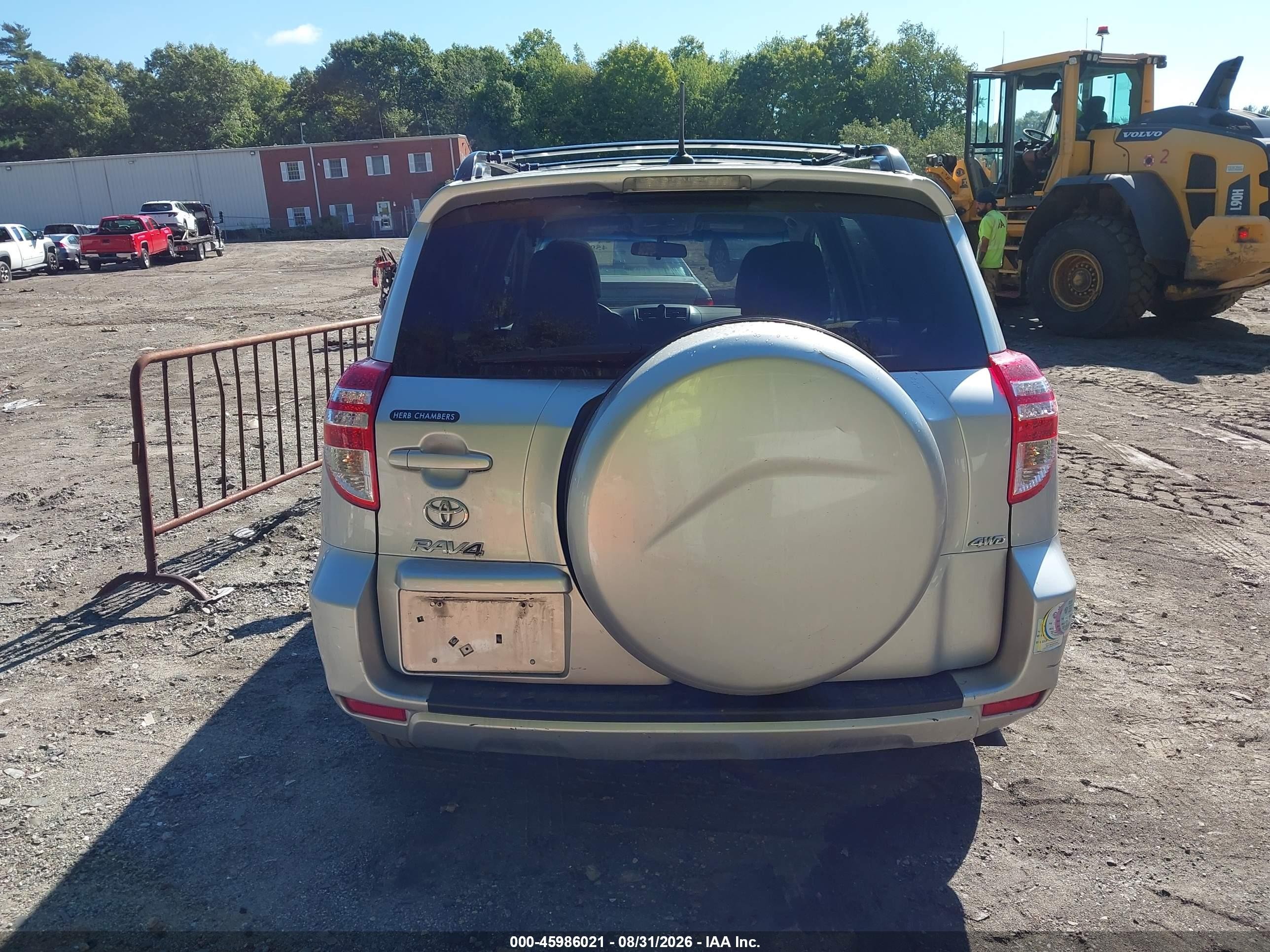 2011 Toyota Rav4   Silver vin: 2T3BF4DV4BW165326