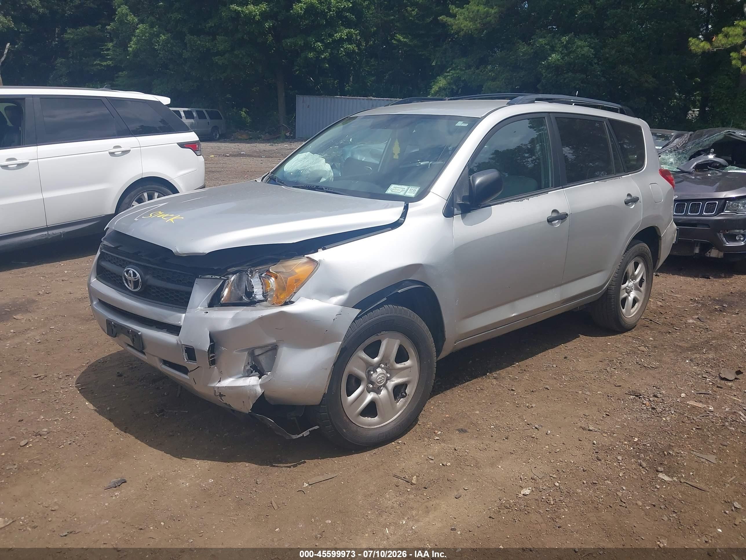 2012 Toyota Rav4   Silver vin: 2T3BF4DV4CW183746