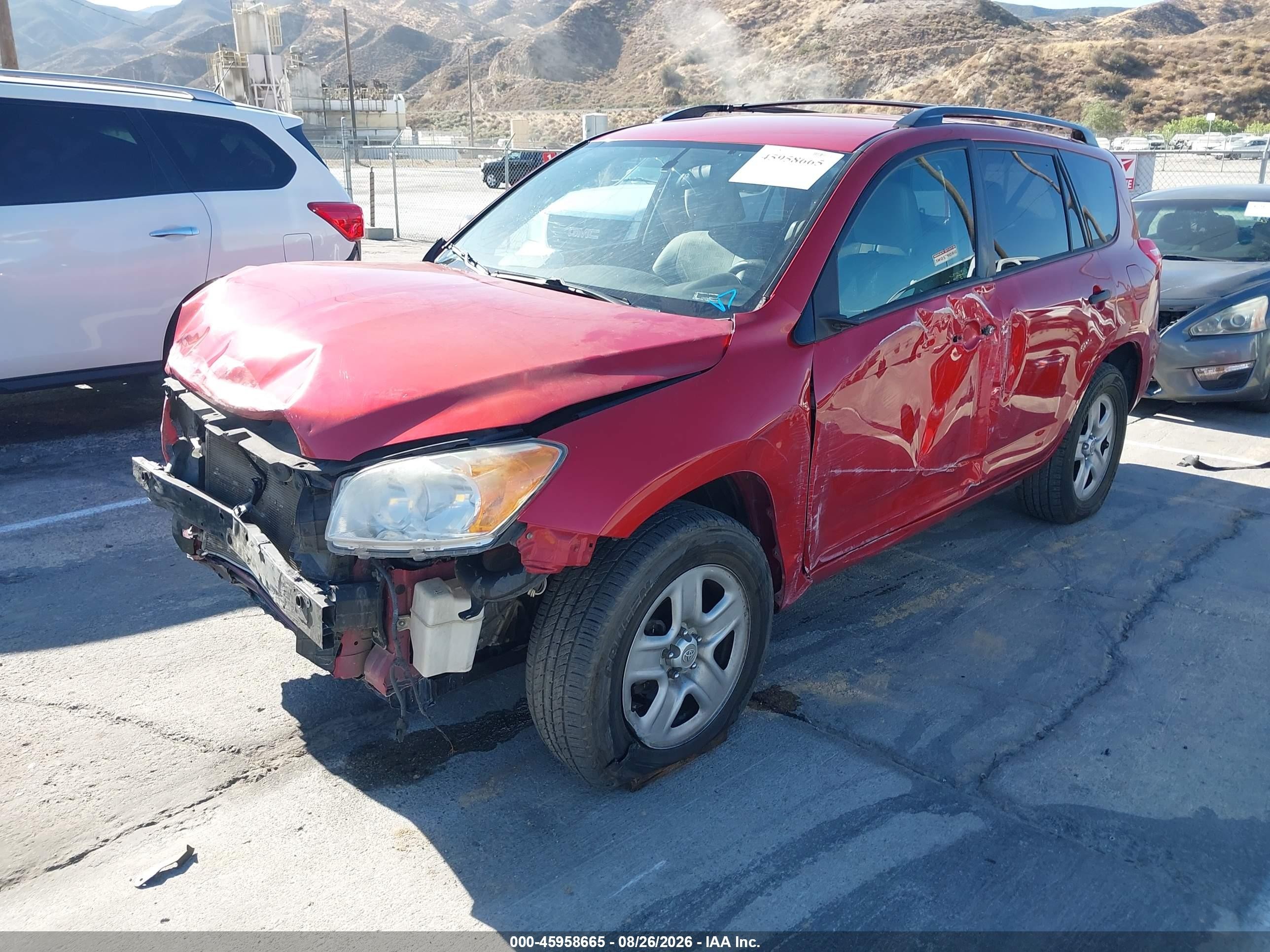 2012 Toyota Rav4   Red vin: 2T3BF4DV4CW186632