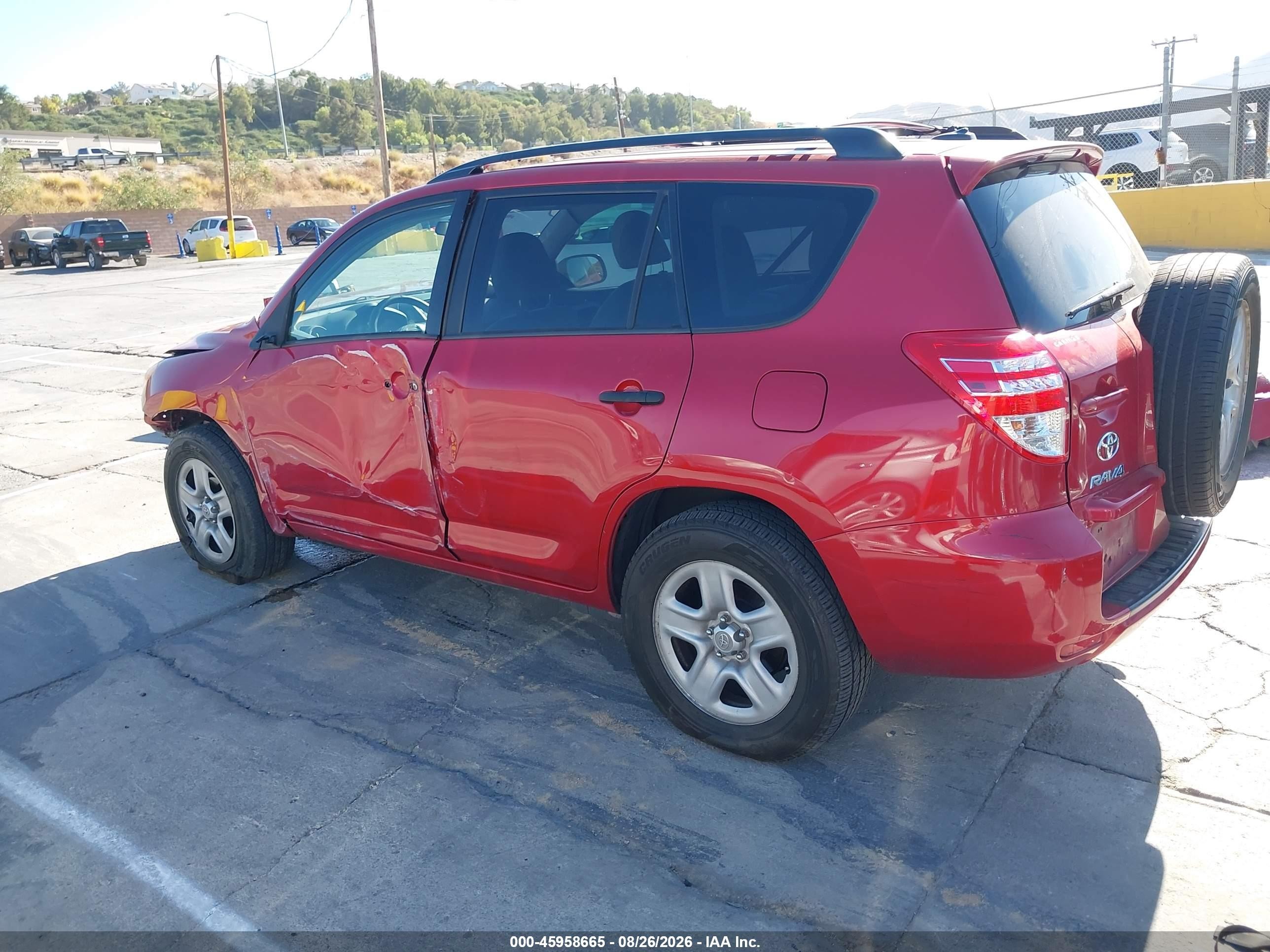 2012 Toyota Rav4   Red vin: 2T3BF4DV4CW186632