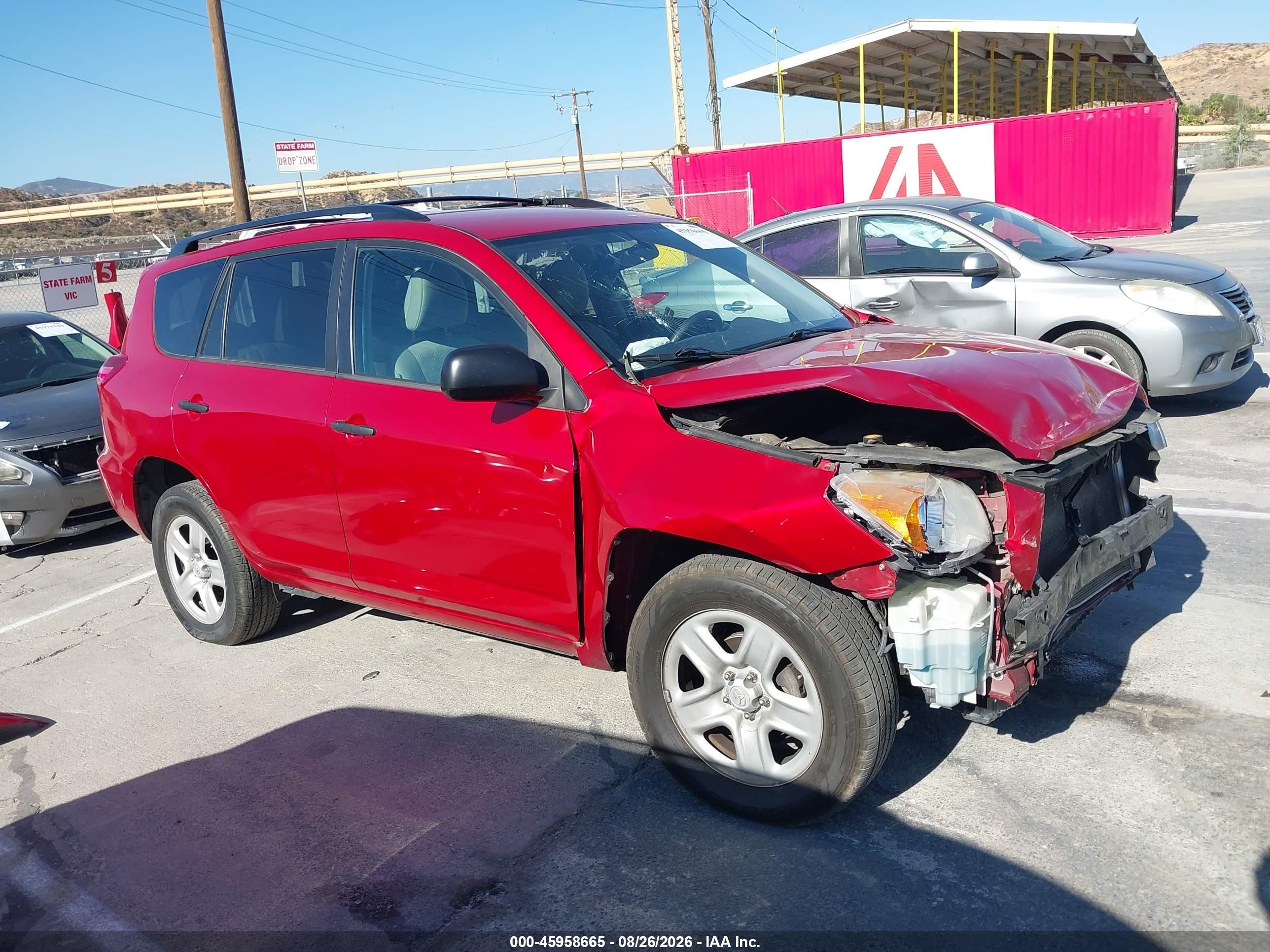 2012 Toyota Rav4   Red vin: 2T3BF4DV4CW186632