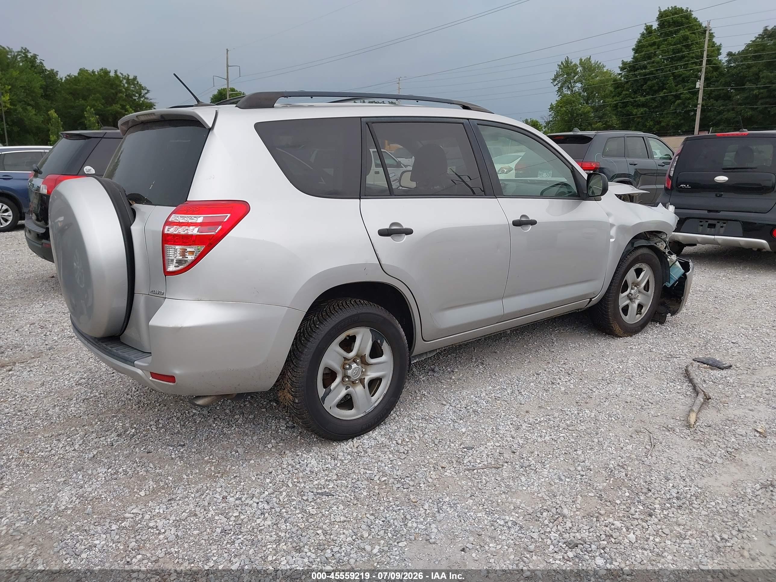 2012 Toyota Rav4   Silver vin: 2T3BF4DV4CW194939