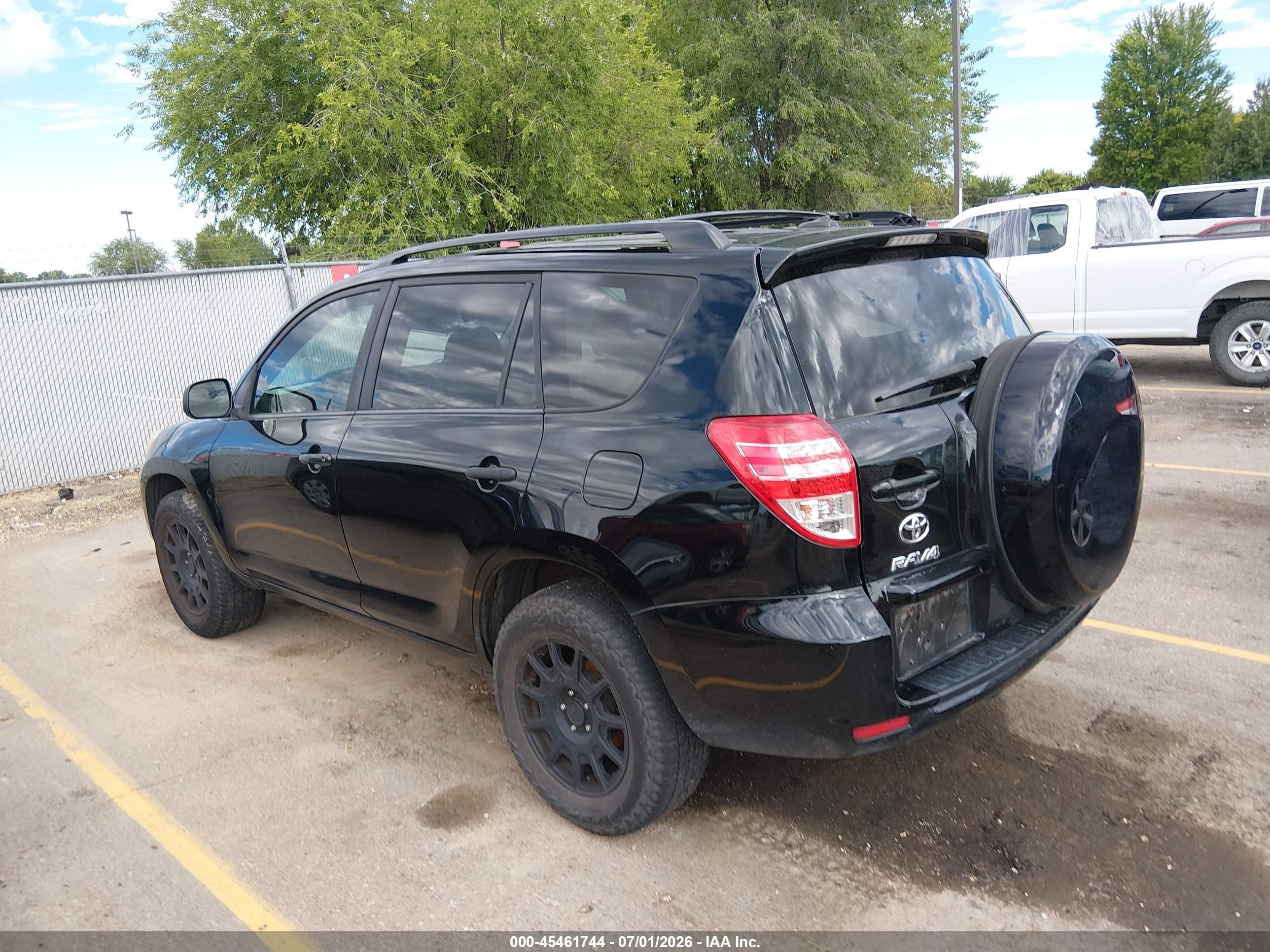 2012 Toyota Rav4   Black vin: 2T3BF4DV4CW199686
