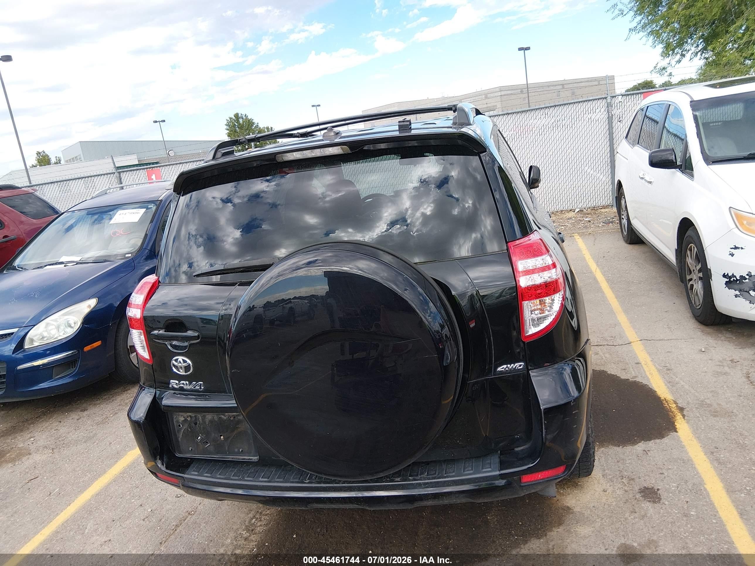 2012 Toyota Rav4   Black vin: 2T3BF4DV4CW199686