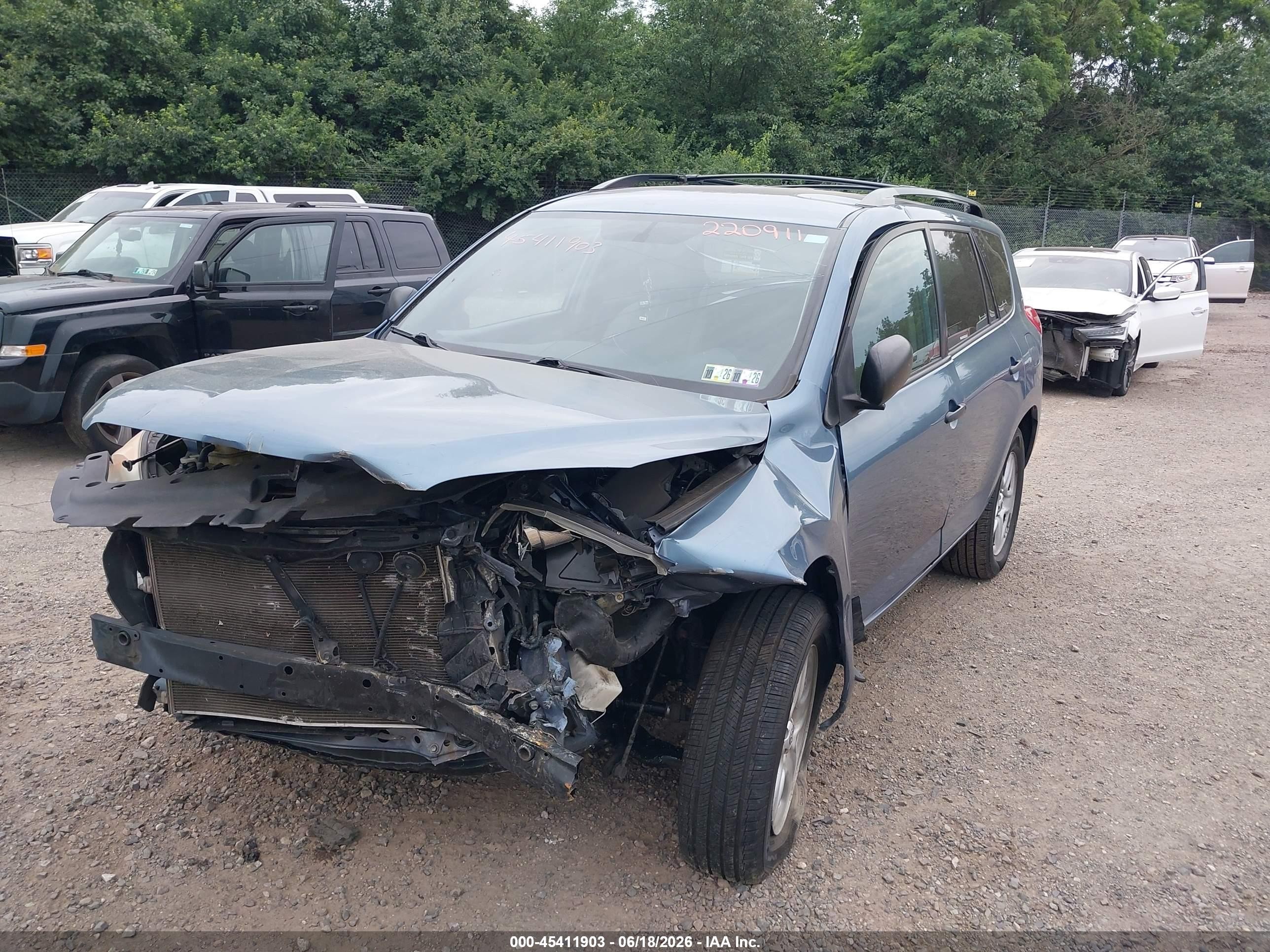 2012 Toyota Rav4   Blue vin: 2T3BF4DV4CW220911