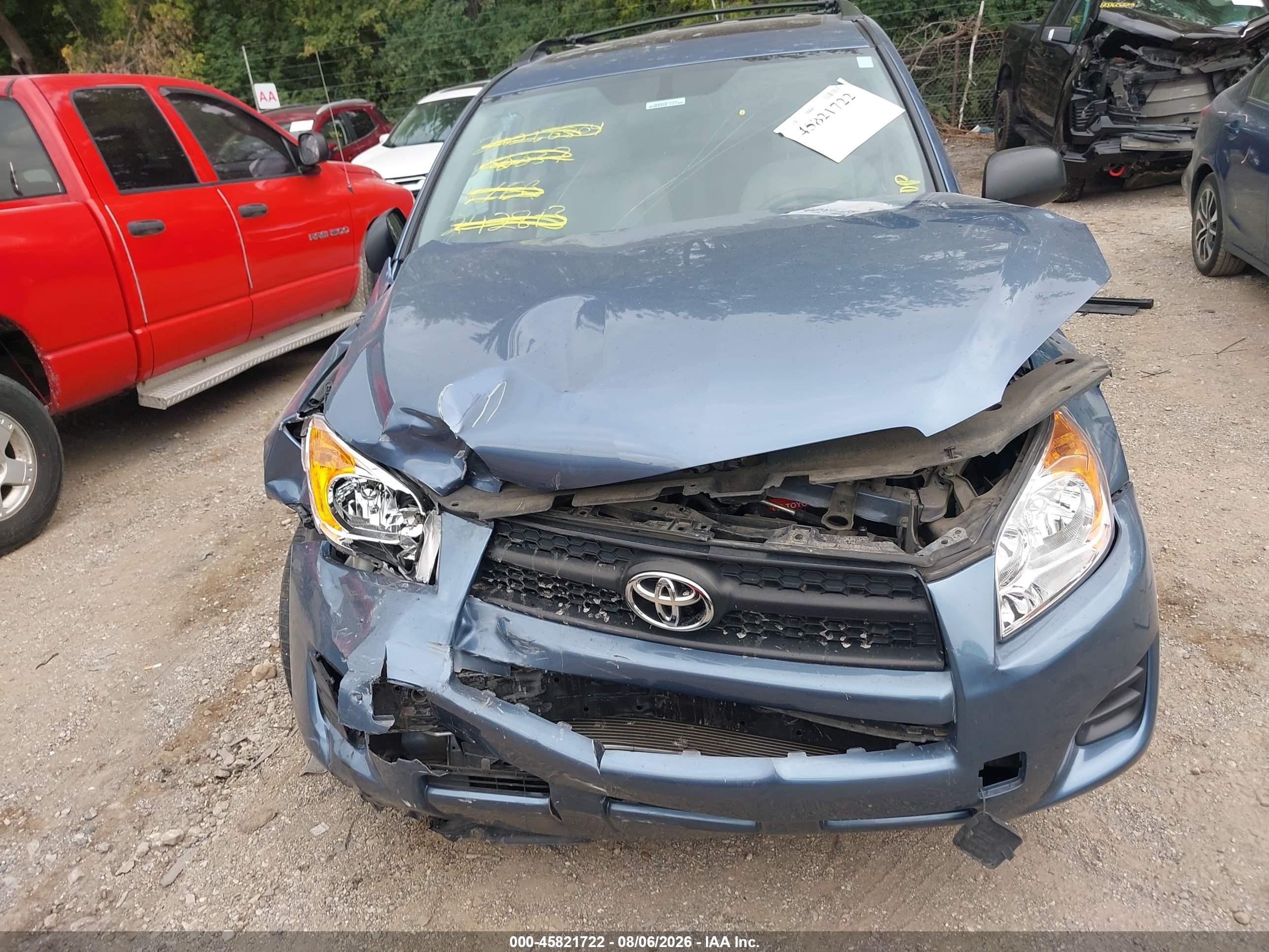 2012 Toyota Rav4   Blue vin: 2T3BF4DV4CW242813