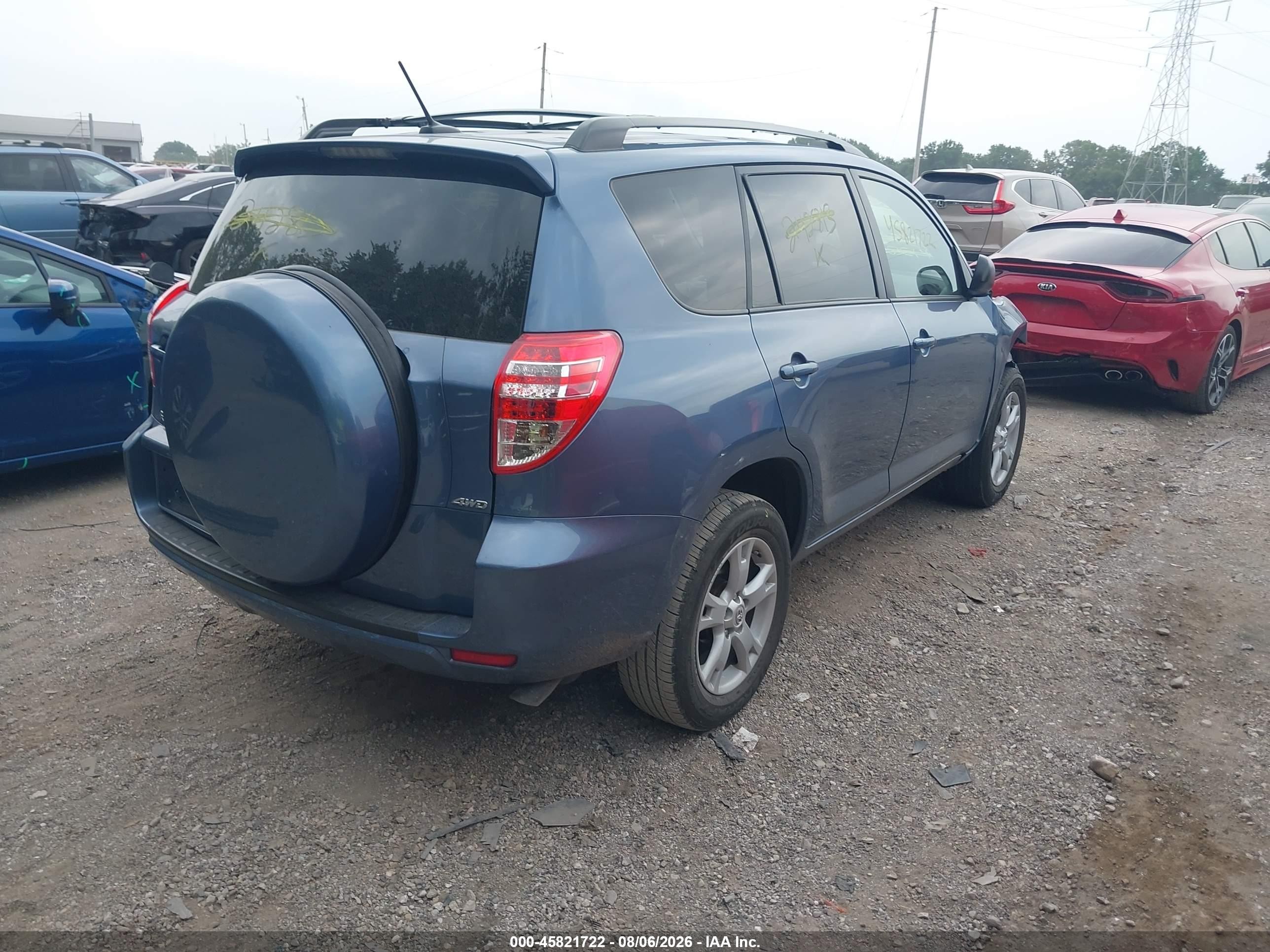 2012 Toyota Rav4   Blue vin: 2T3BF4DV4CW242813