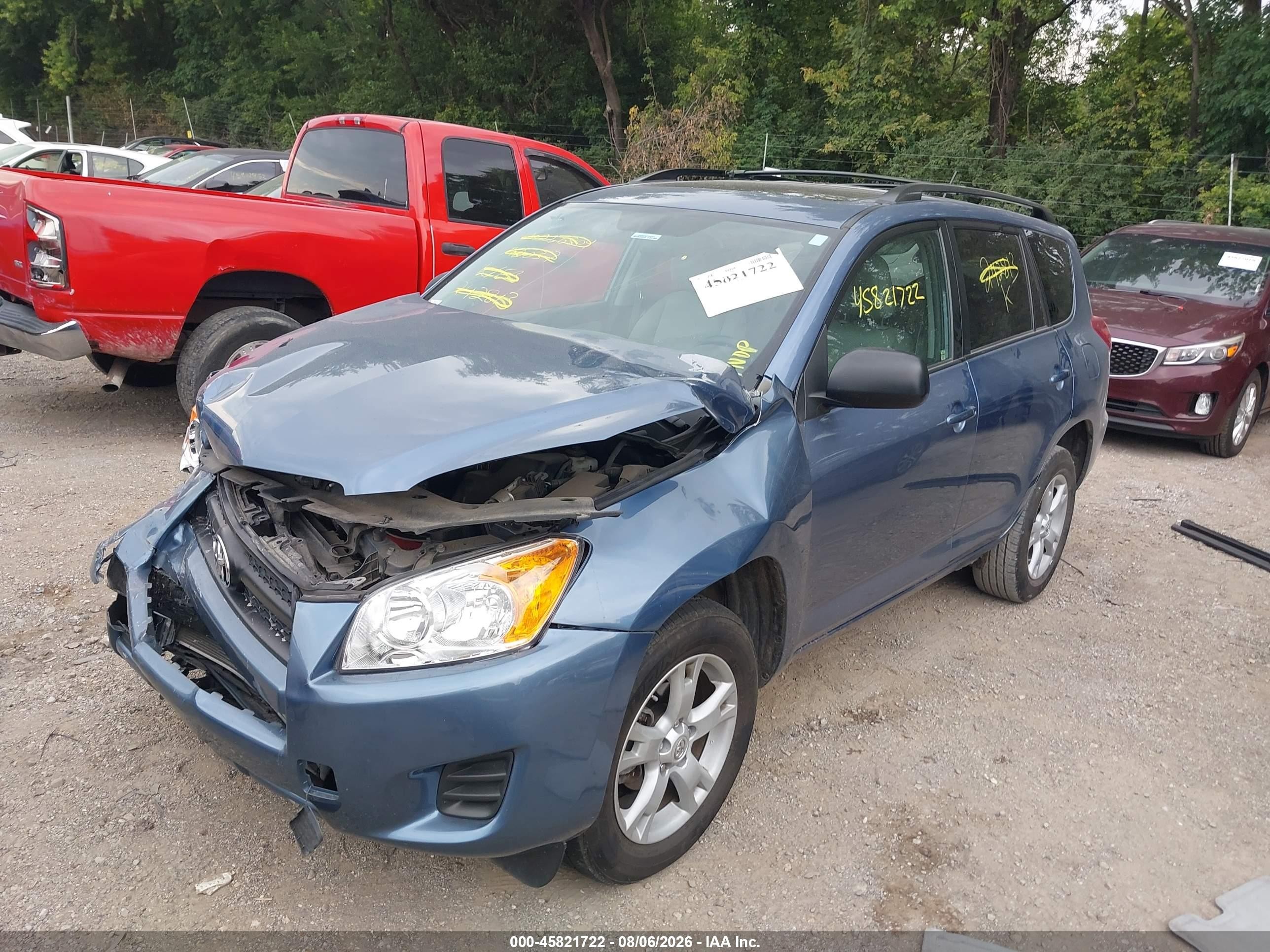 2012 Toyota Rav4   Blue vin: 2T3BF4DV4CW242813