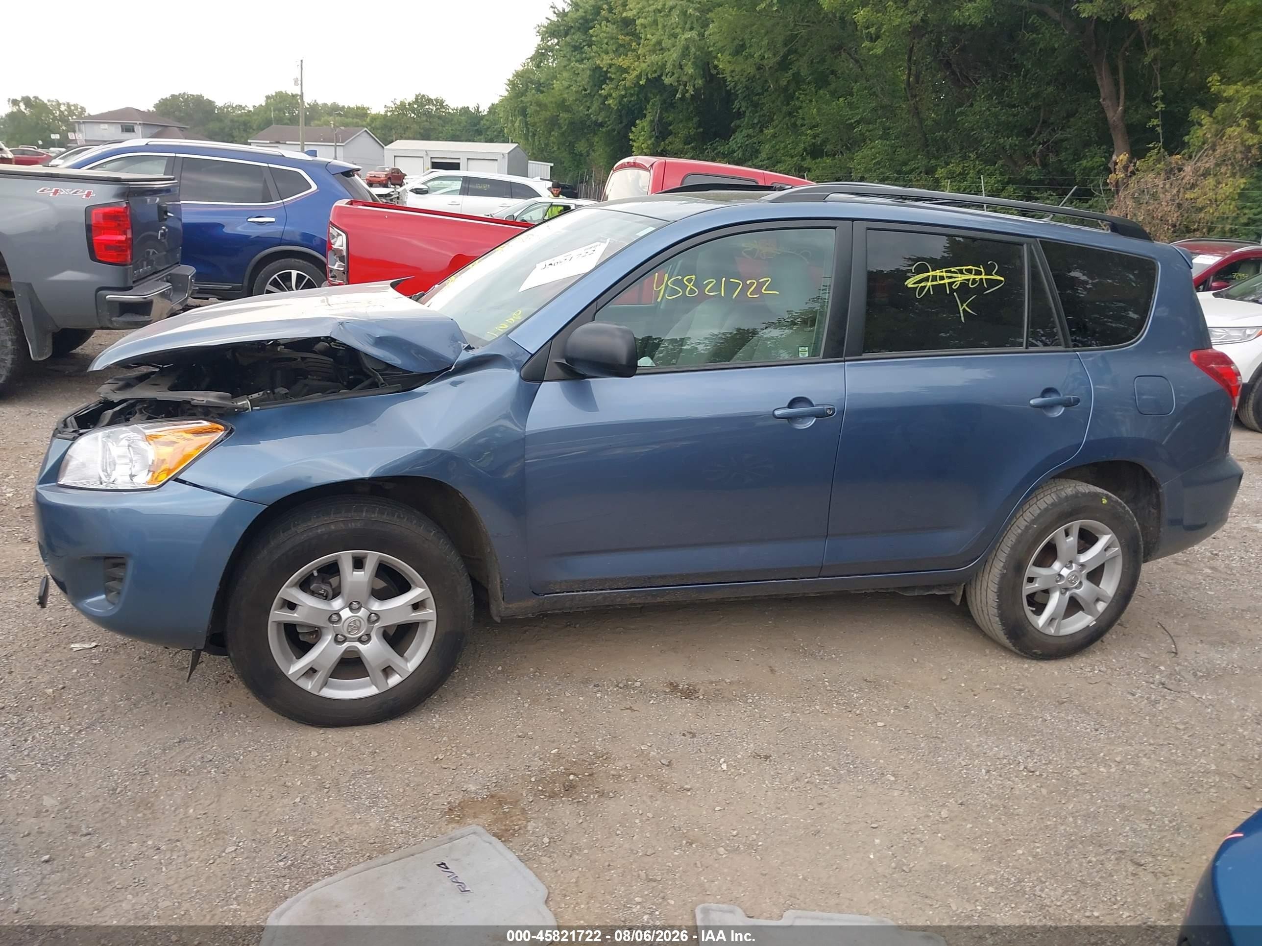 2012 Toyota Rav4   Blue vin: 2T3BF4DV4CW242813