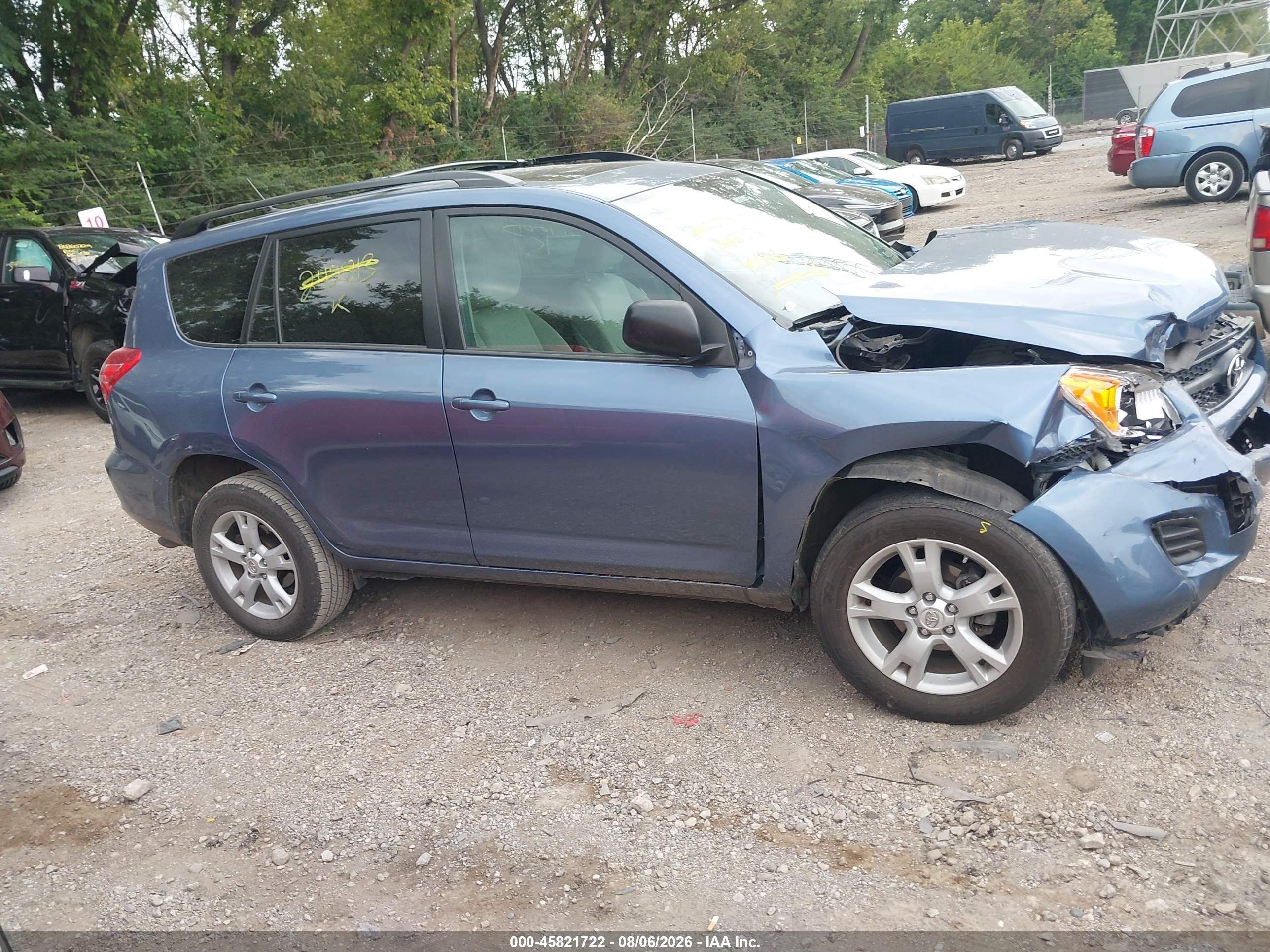 2012 Toyota Rav4   Blue vin: 2T3BF4DV4CW242813