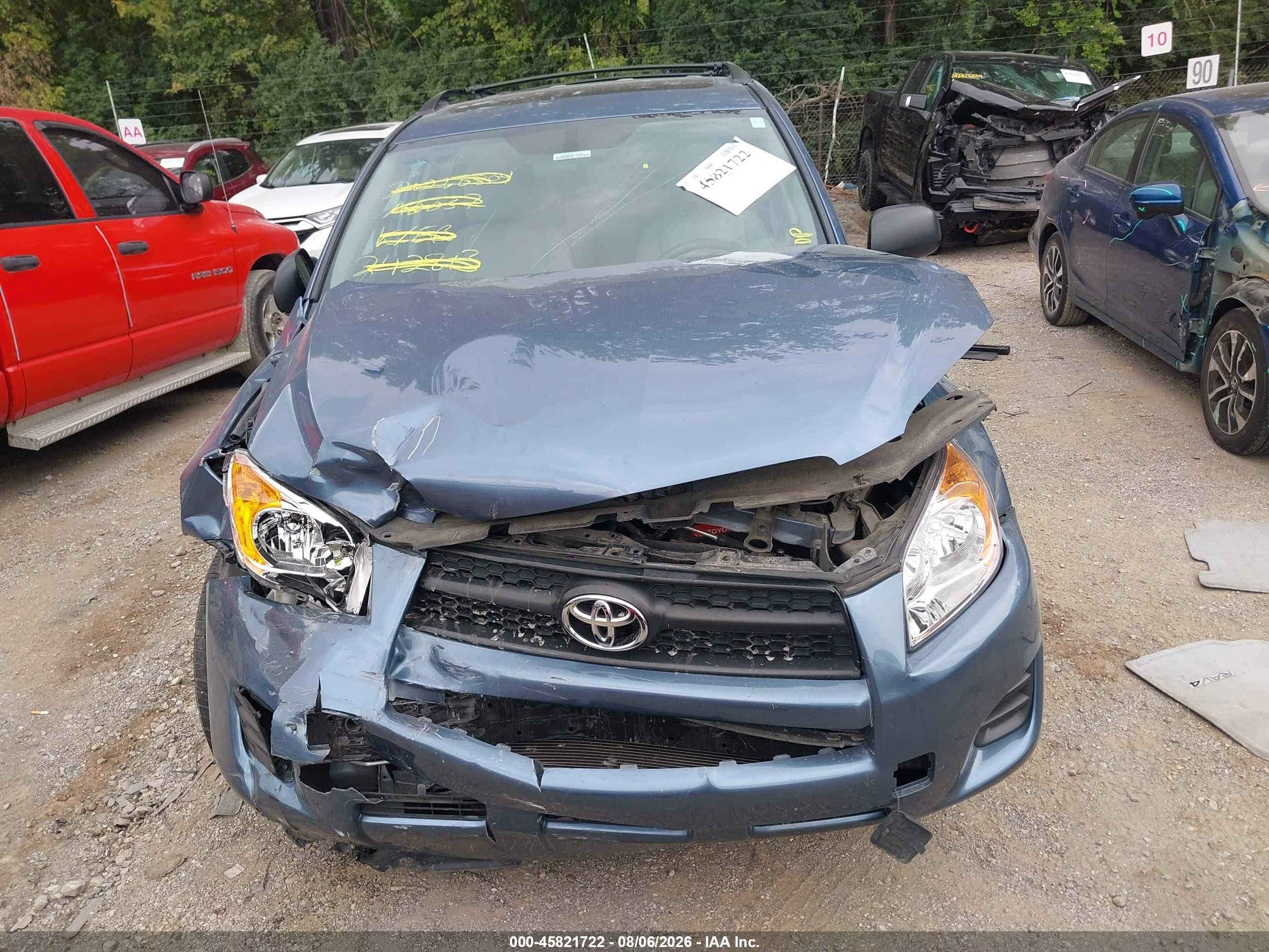 2012 Toyota Rav4   Blue vin: 2T3BF4DV4CW242813