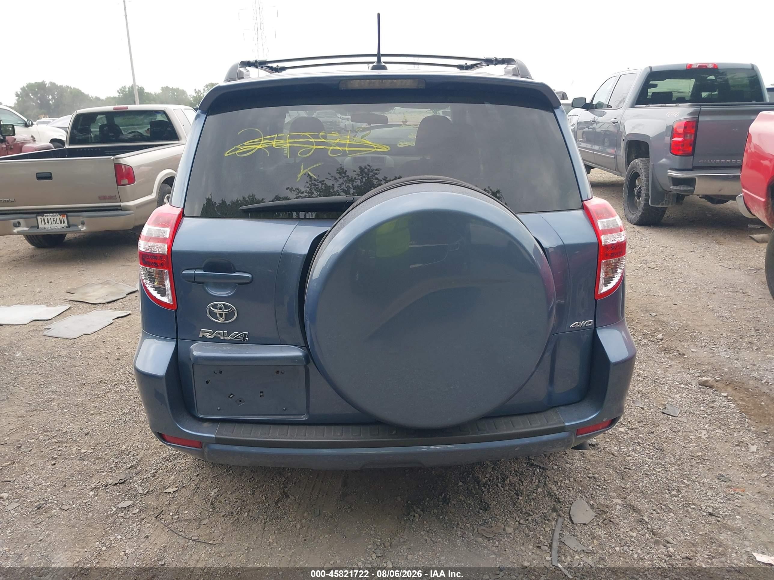 2012 Toyota Rav4   Blue vin: 2T3BF4DV4CW242813