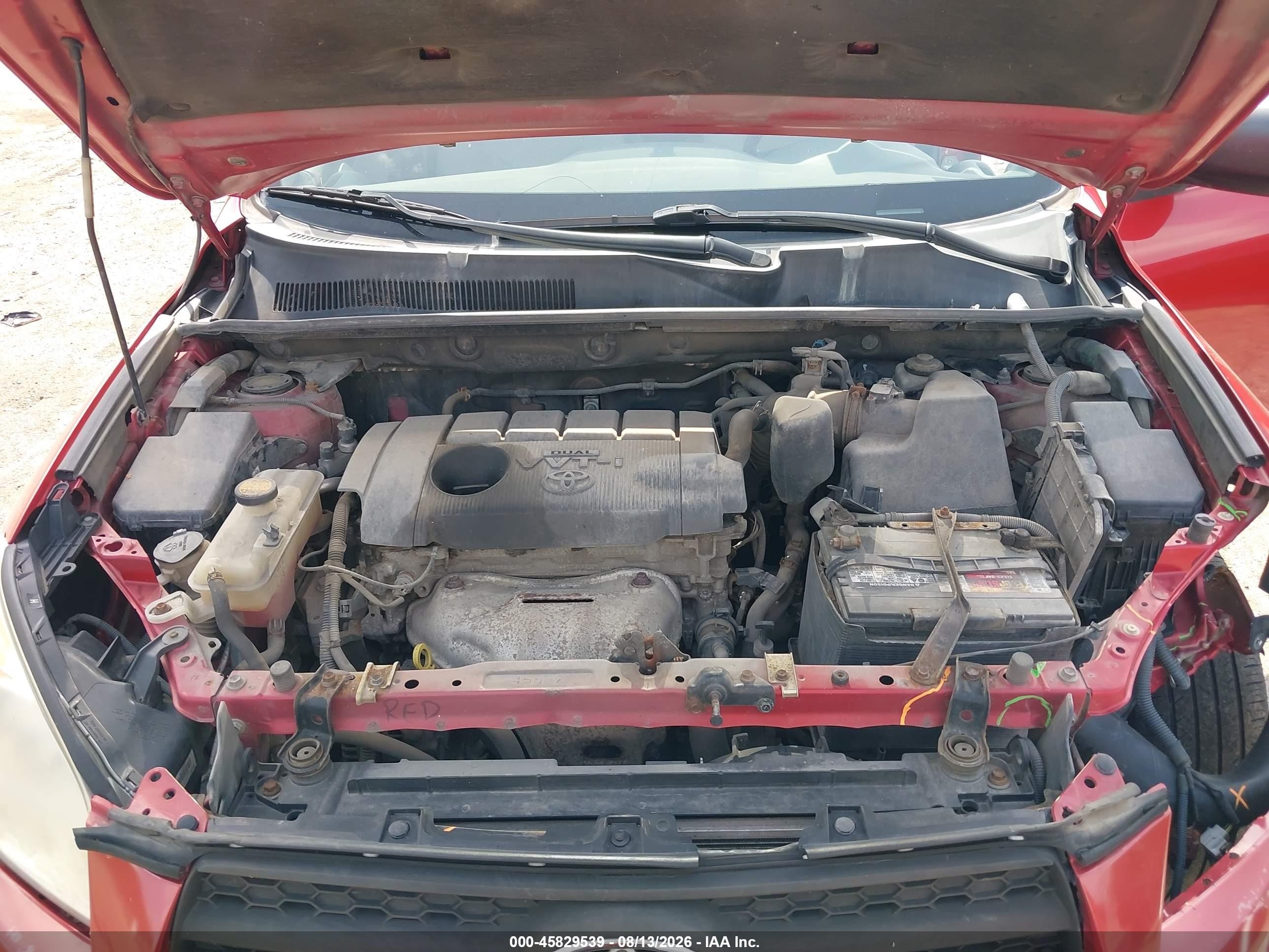 2012 Toyota Rav4   Красный vin: 2T3BF4DV4CW250572