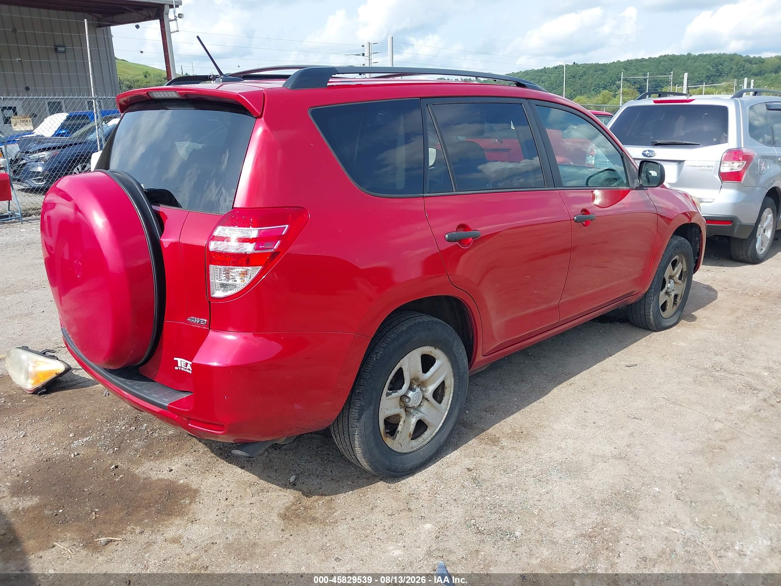 2012 Toyota Rav4   Красный vin: 2T3BF4DV4CW250572