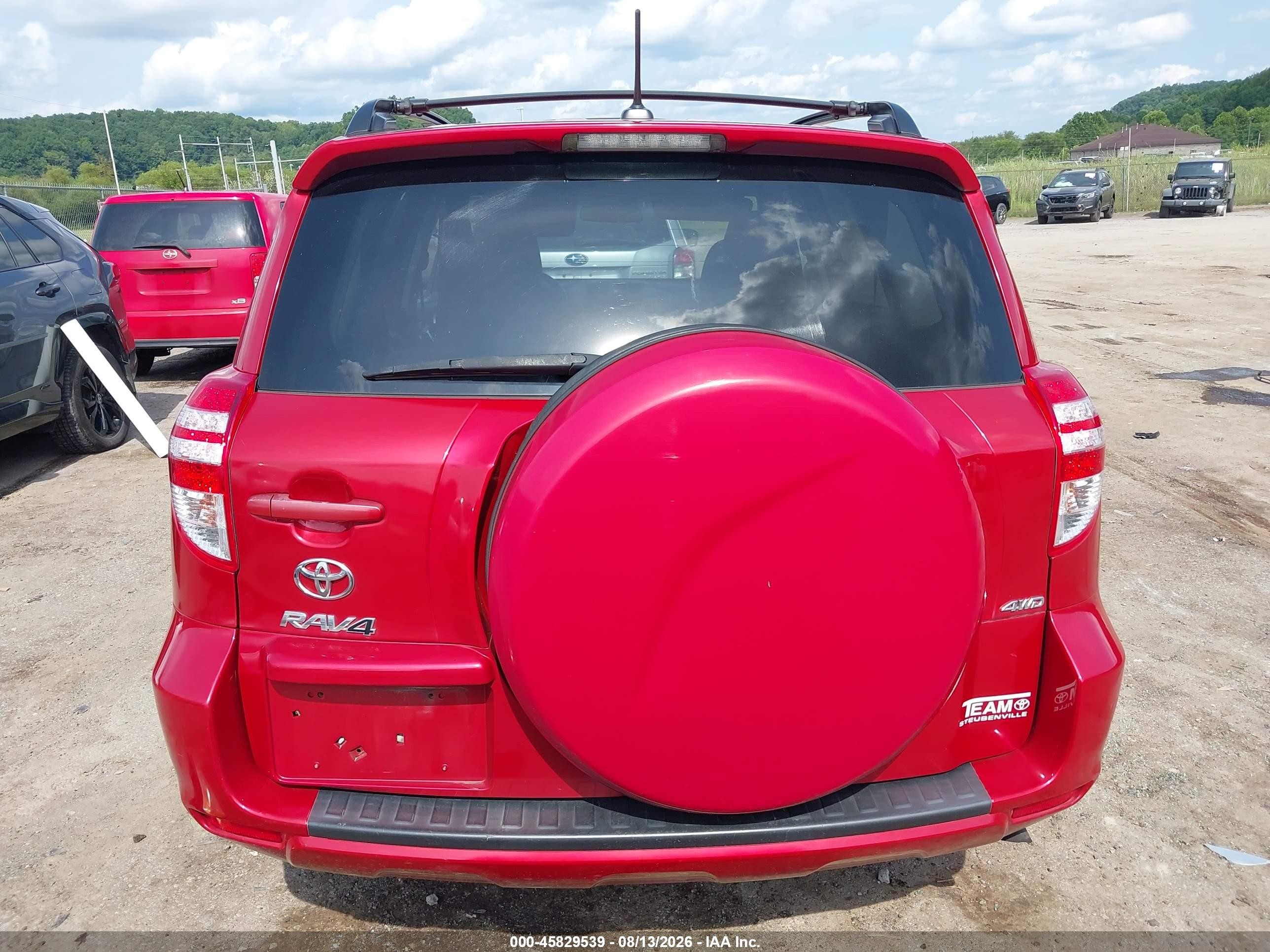 2012 Toyota Rav4   Красный vin: 2T3BF4DV4CW250572