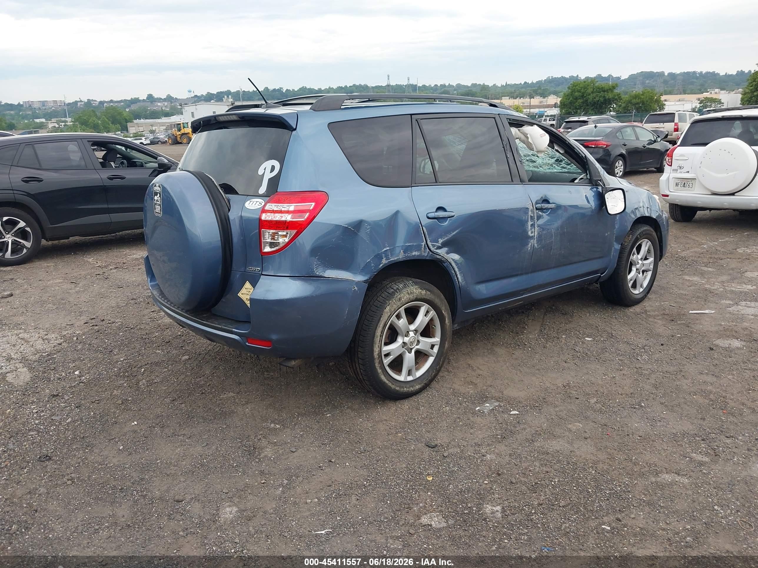 2012 Toyota Rav4   Light Blue vin: 2T3BF4DV4CW254024