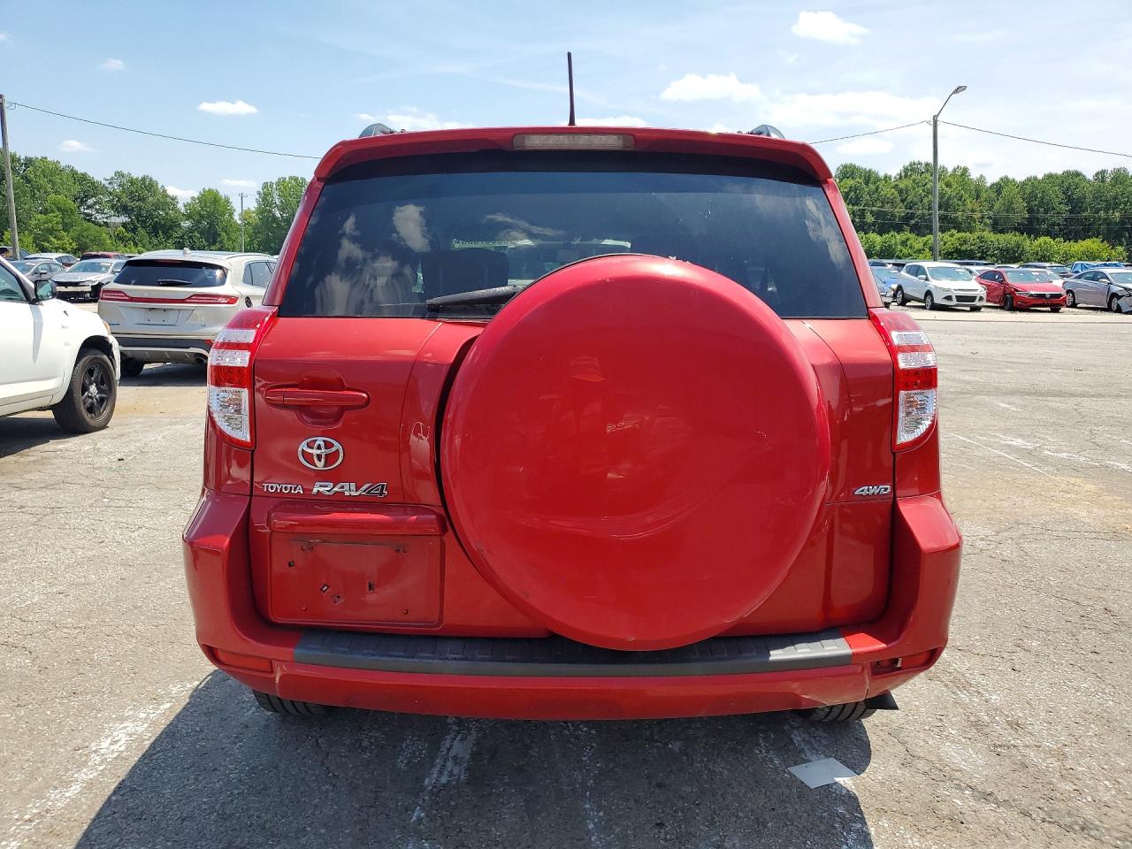2010 Toyota Rav4 Base Red vin: 2T3BF4DV5AW054458