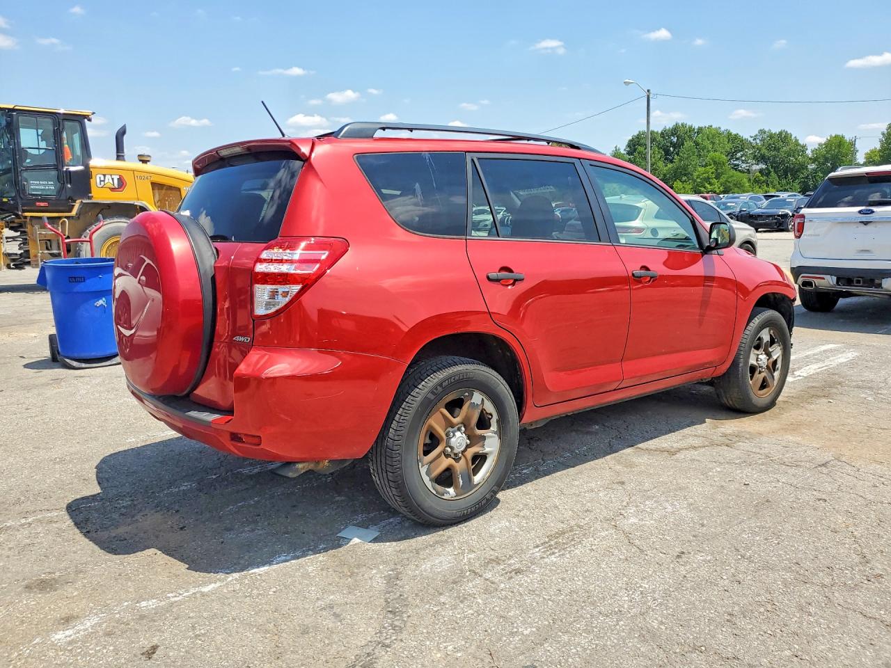 2010 Toyota Rav4 Base Red vin: 2T3BF4DV5AW054458