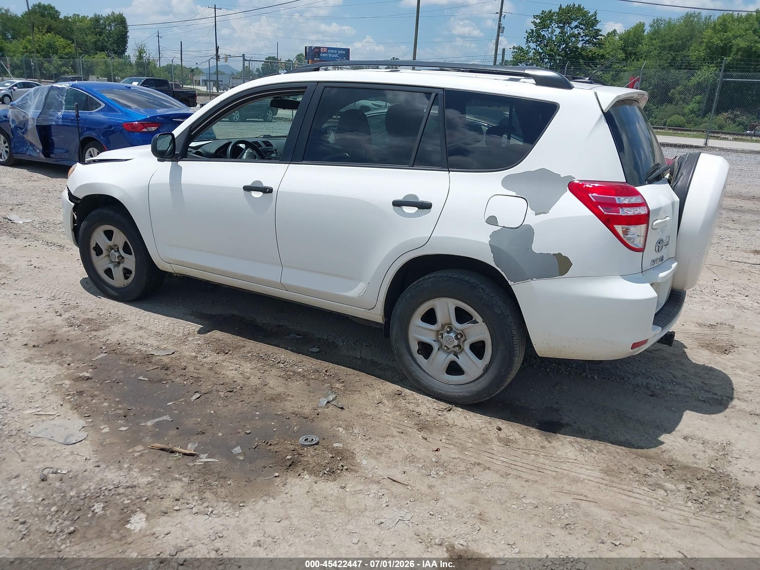 2011 Toyota Rav4   White vin: 2T3BF4DV5BW108214