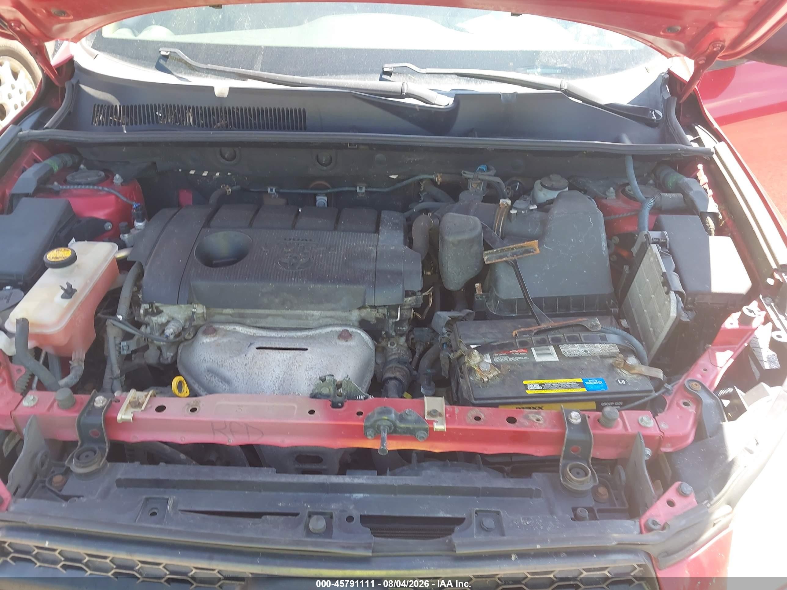 2011 Toyota Rav4   Red vin: 2T3BF4DV5BW140547