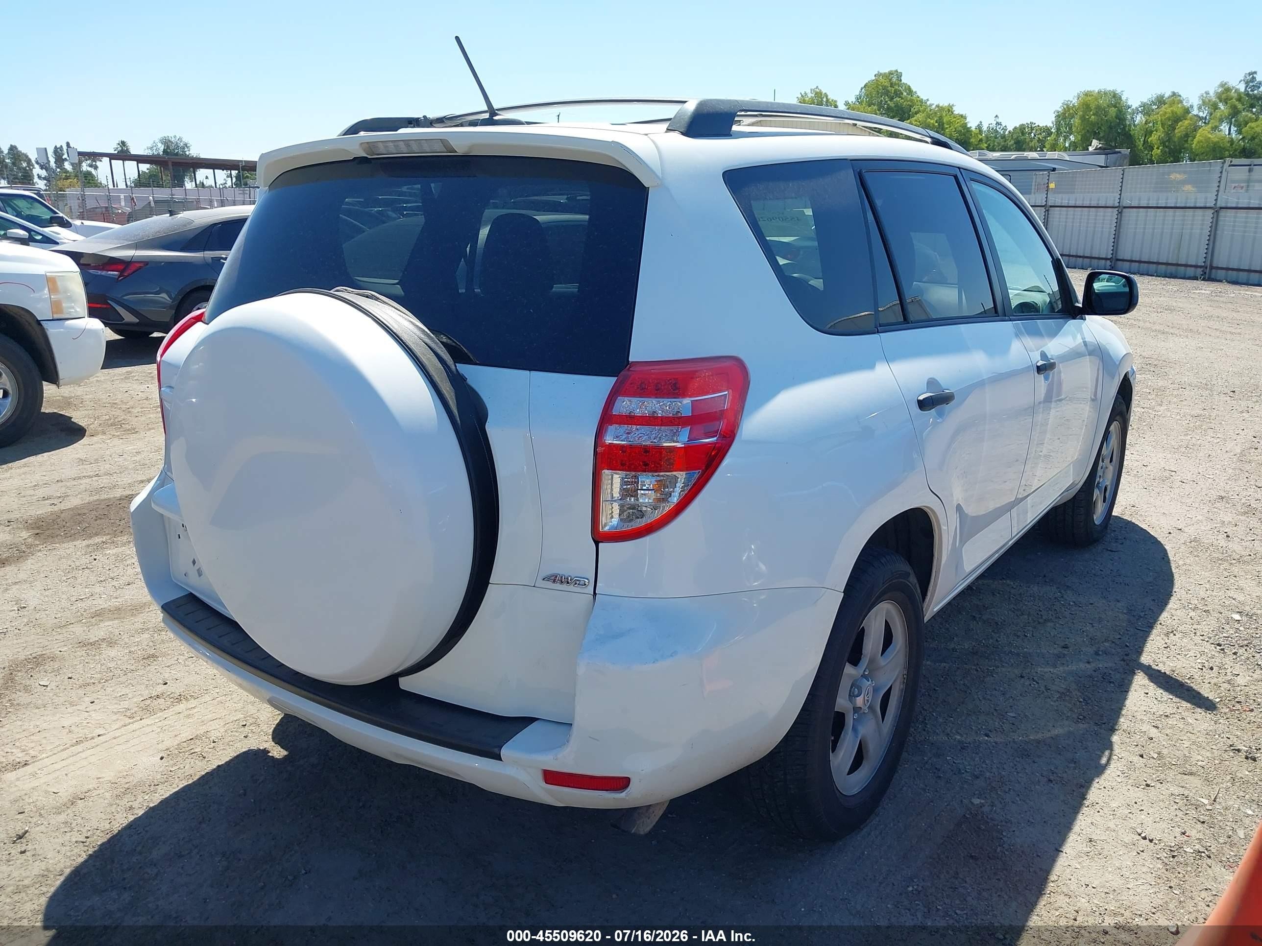 2012 Toyota Rav4 White vin: 2T3BF4DV5CW187109