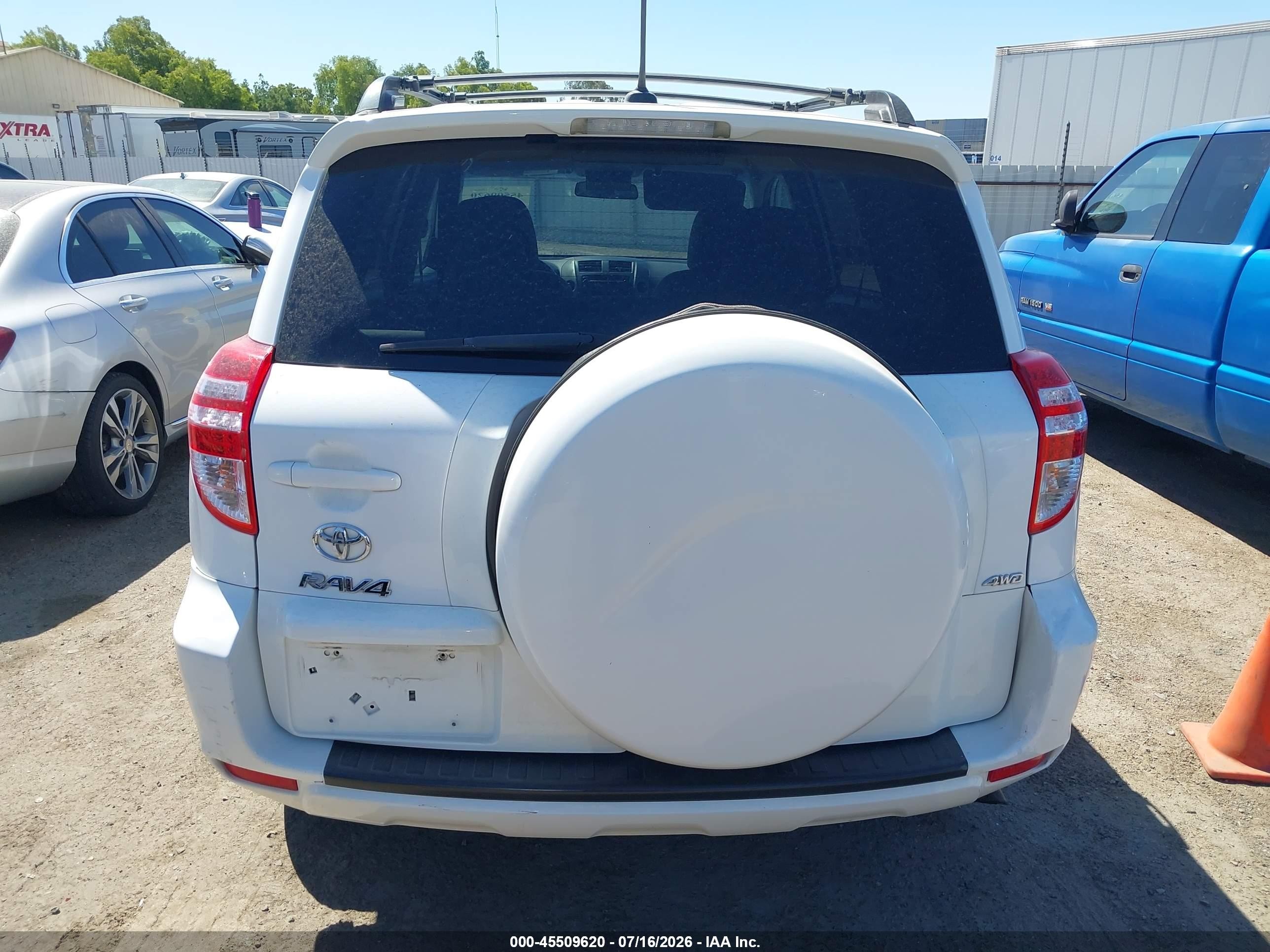 2012 Toyota Rav4 White vin: 2T3BF4DV5CW187109