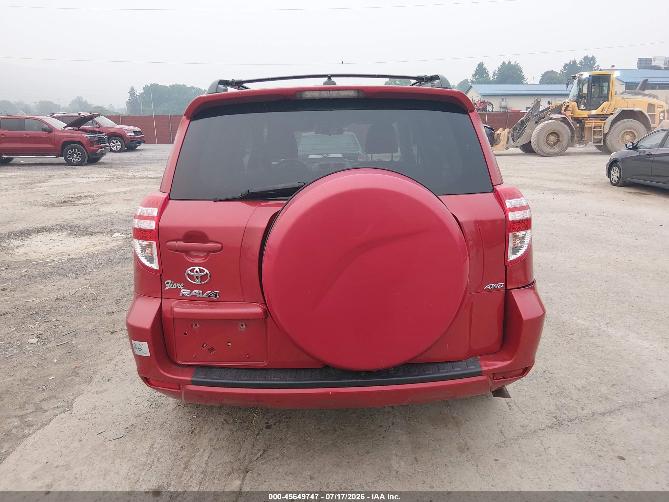 2012 Toyota Rav4   Red vin: 2T3BF4DV5CW220769