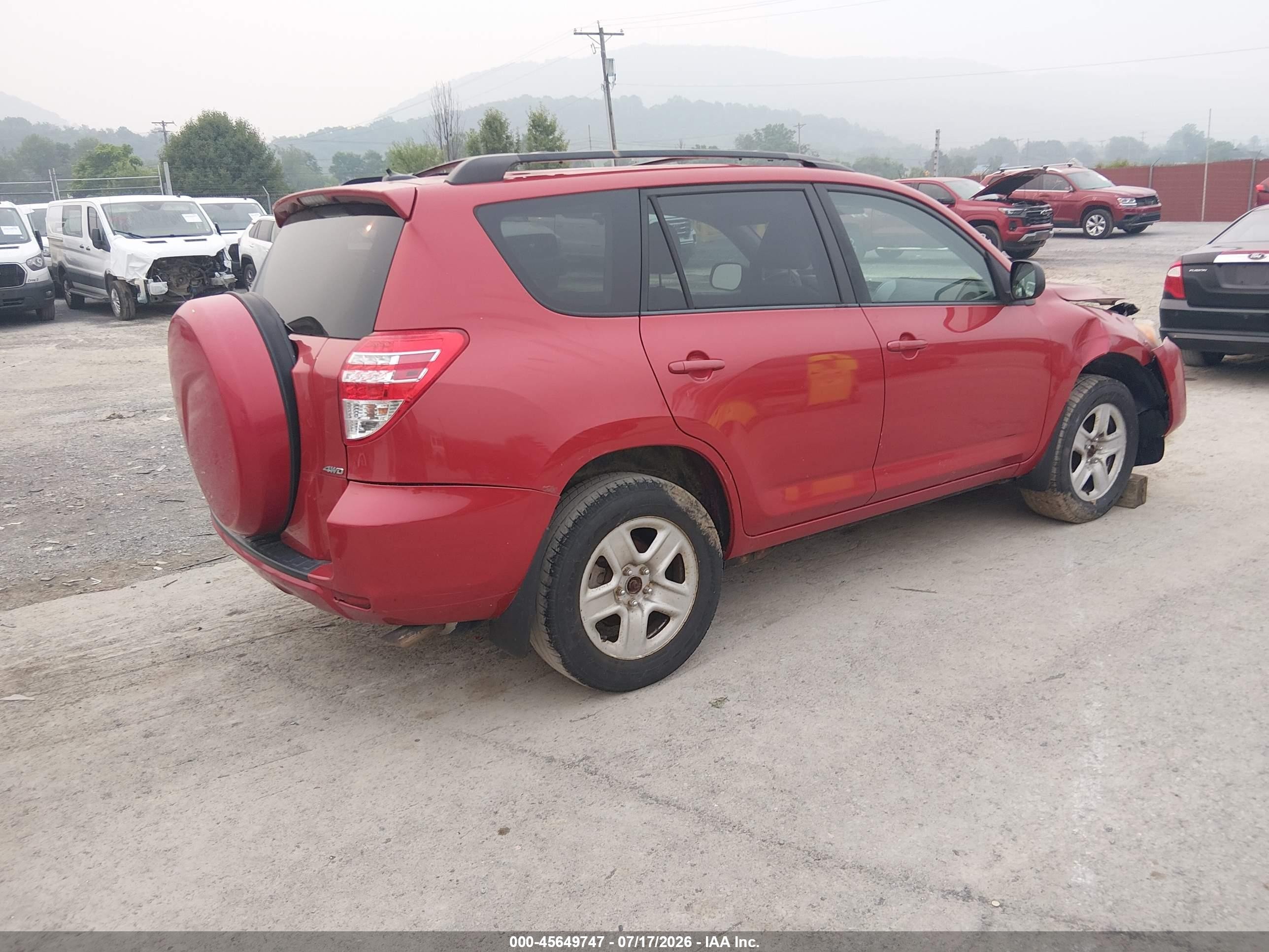 2012 Toyota Rav4   Red vin: 2T3BF4DV5CW220769