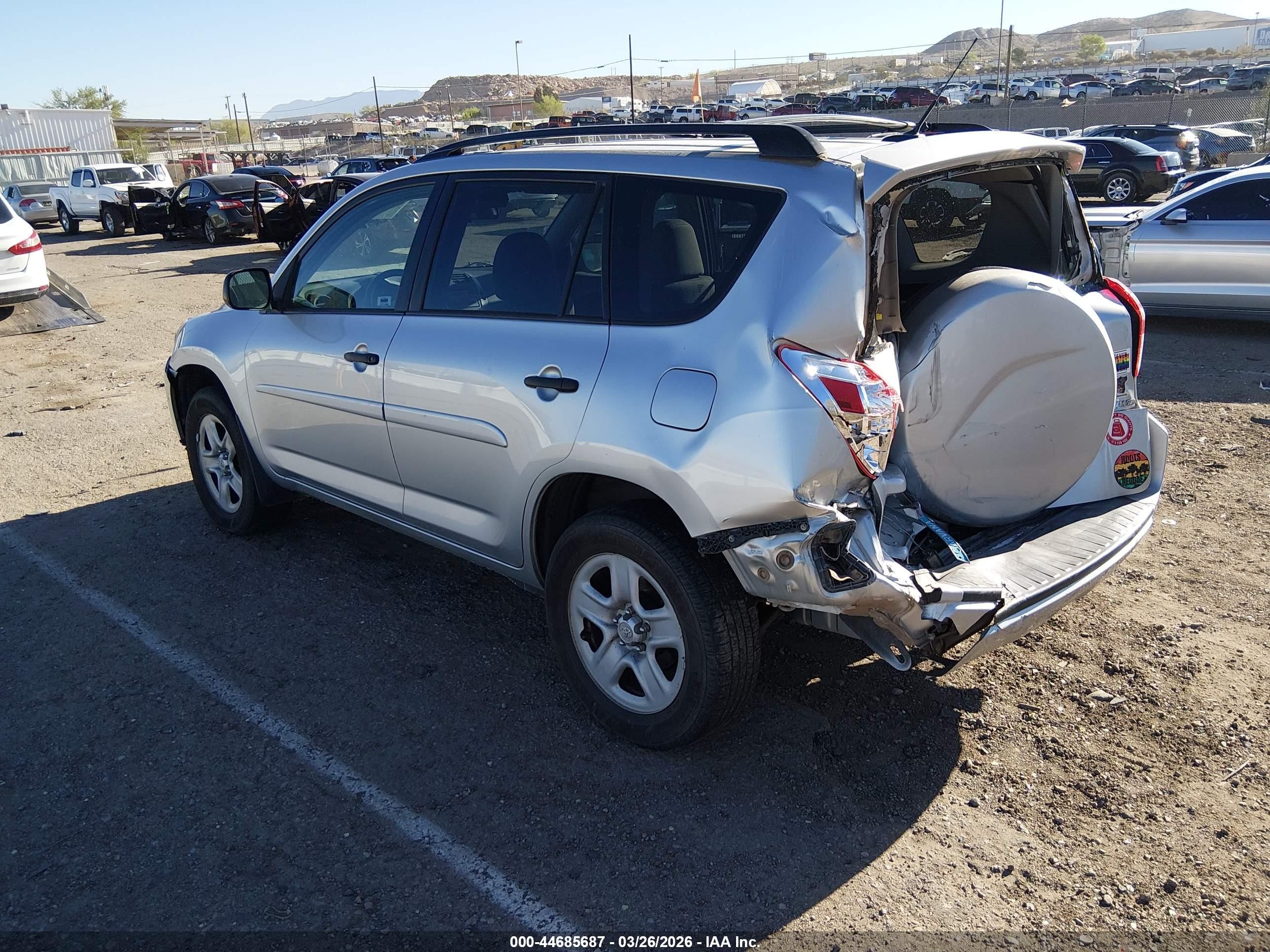 2012 Toyota Rav4   Silver vin: 2T3BF4DV5CW257062