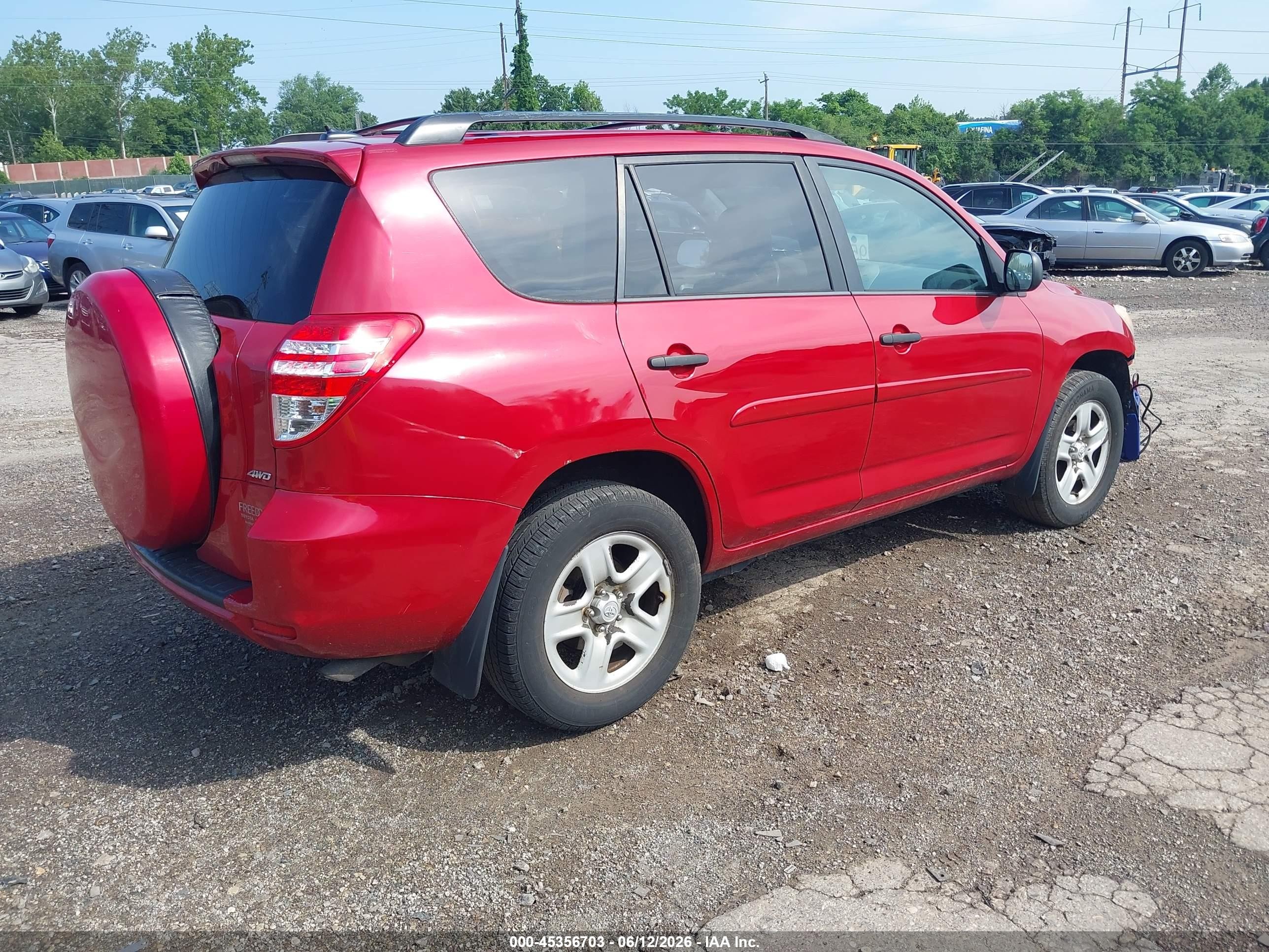 2012 Toyota Rav4   Red vin: 2T3BF4DV5CW263055