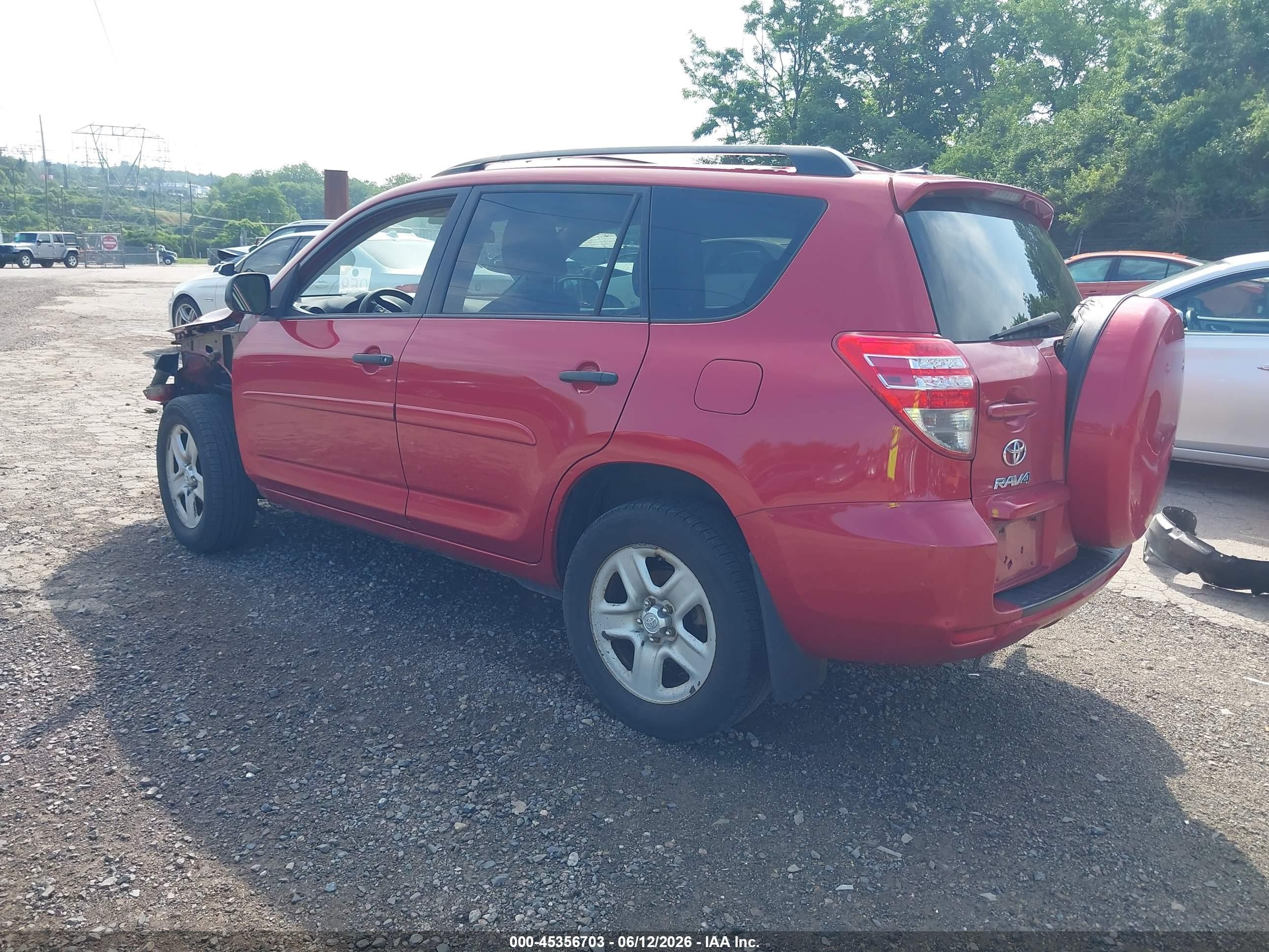 2012 Toyota Rav4   Red vin: 2T3BF4DV5CW263055