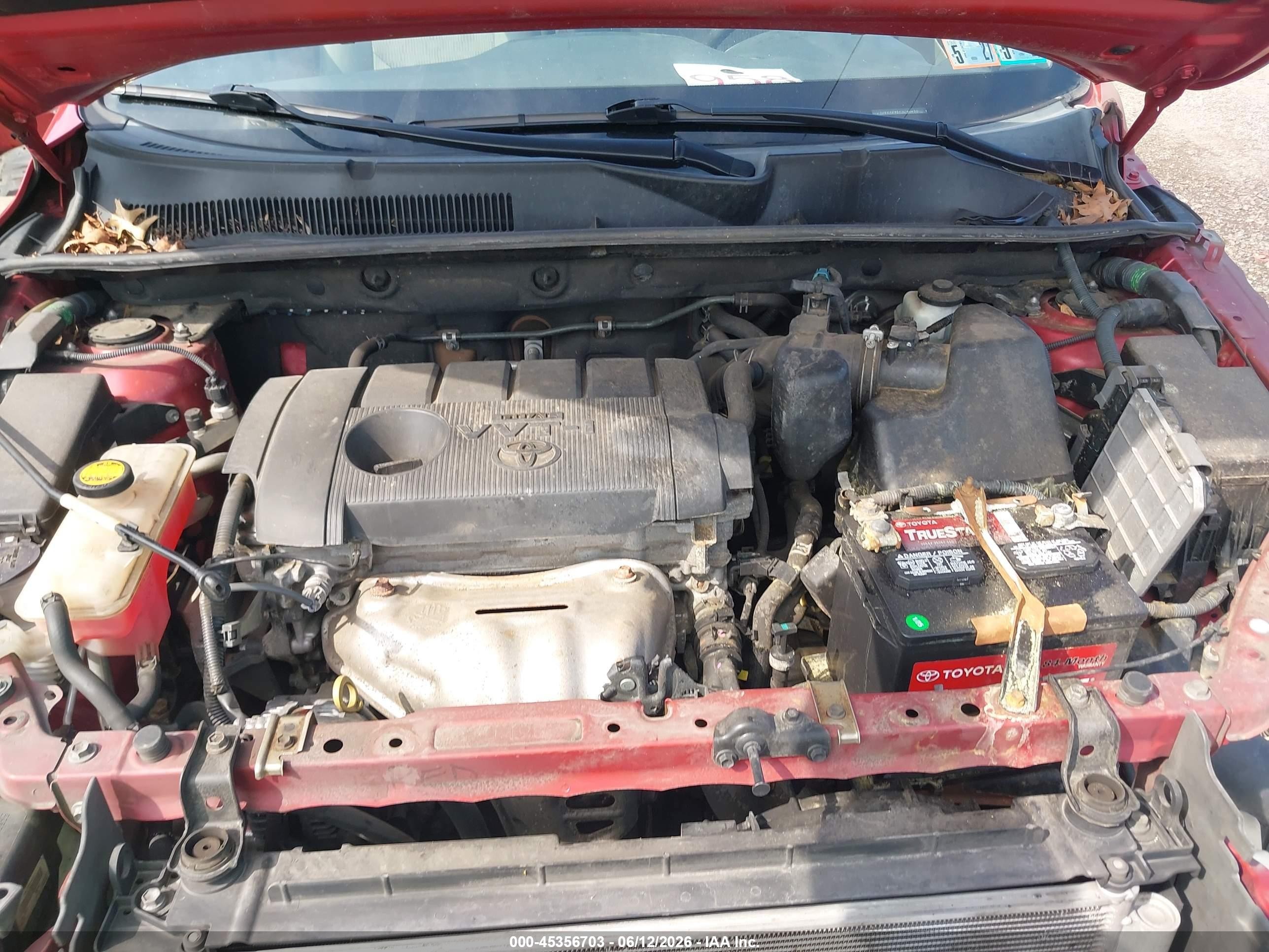 2012 Toyota Rav4   Red vin: 2T3BF4DV5CW263055