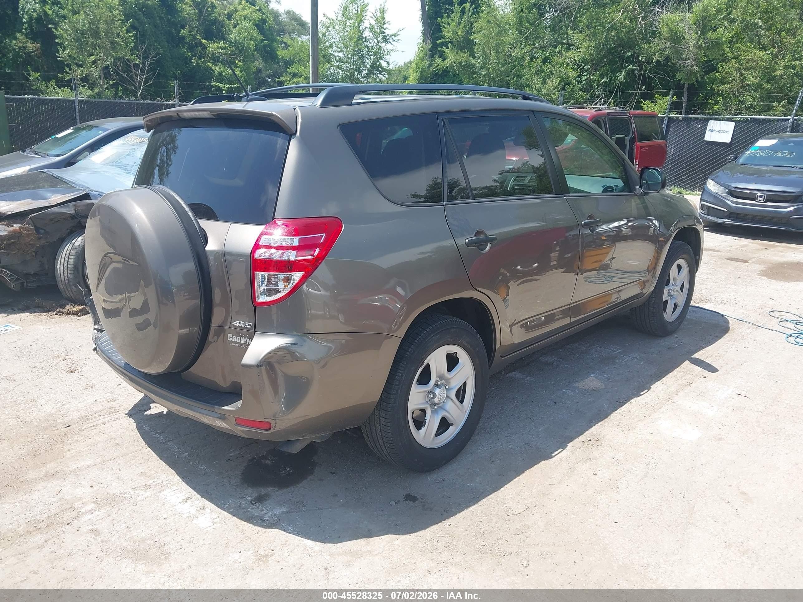 2012 Toyota Rav4   Gray vin: 2T3BF4DV5CW265985
