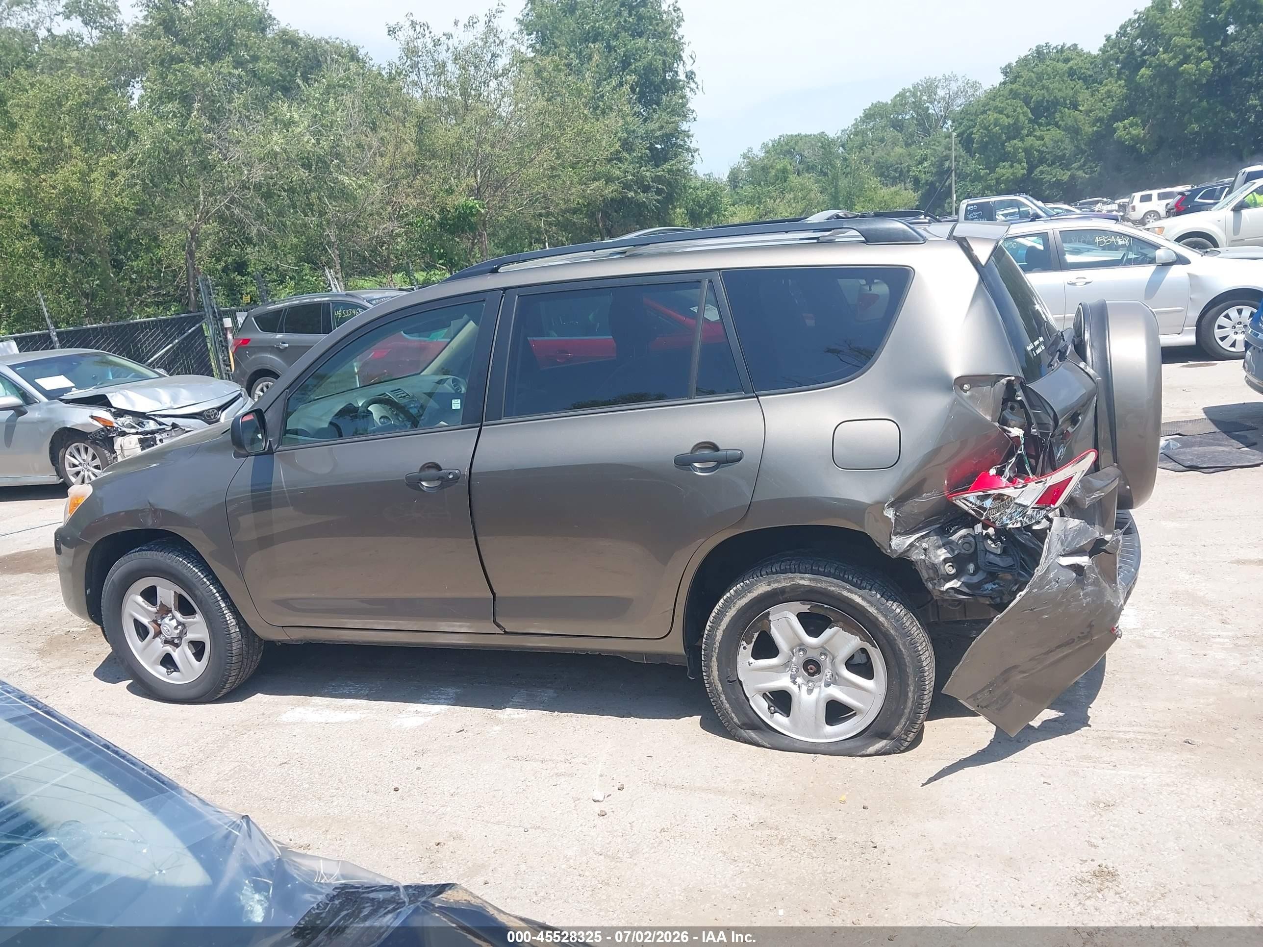 2012 Toyota Rav4   Gray vin: 2T3BF4DV5CW265985