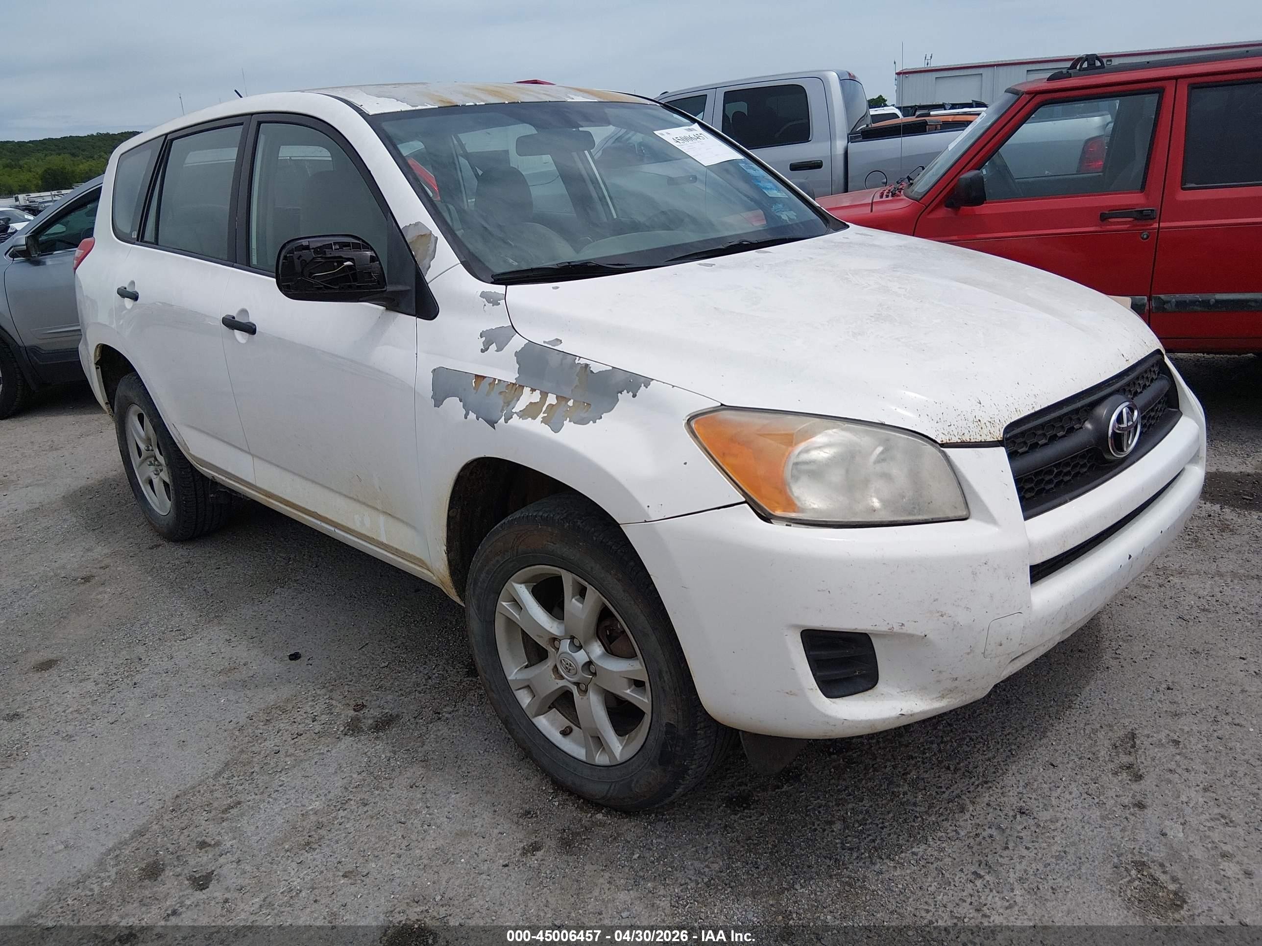 2010 Toyota Rav4   White vin: 2T3BF4DV6AW059295