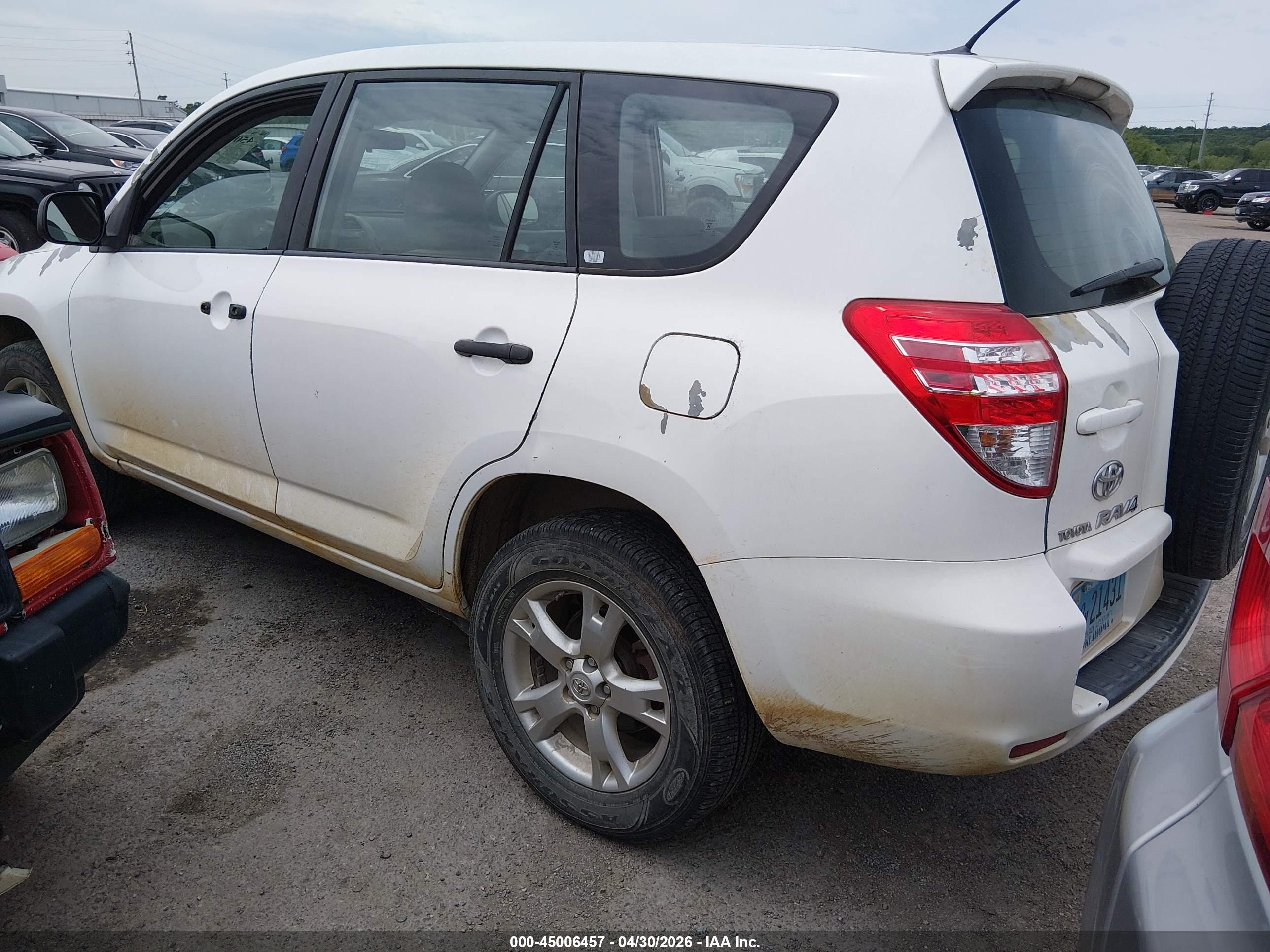 2010 Toyota Rav4   White vin: 2T3BF4DV6AW059295