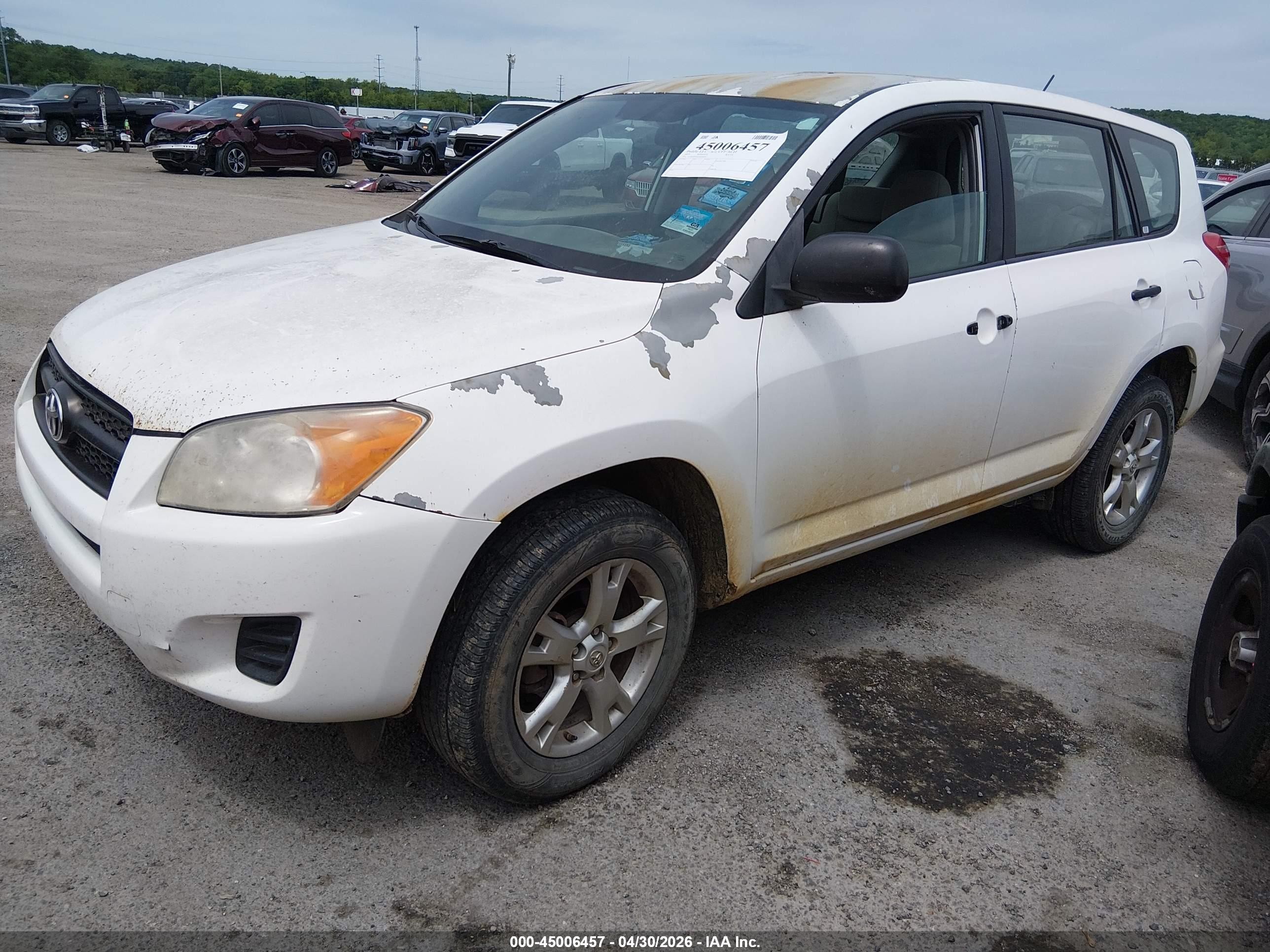 2010 Toyota Rav4   White vin: 2T3BF4DV6AW059295