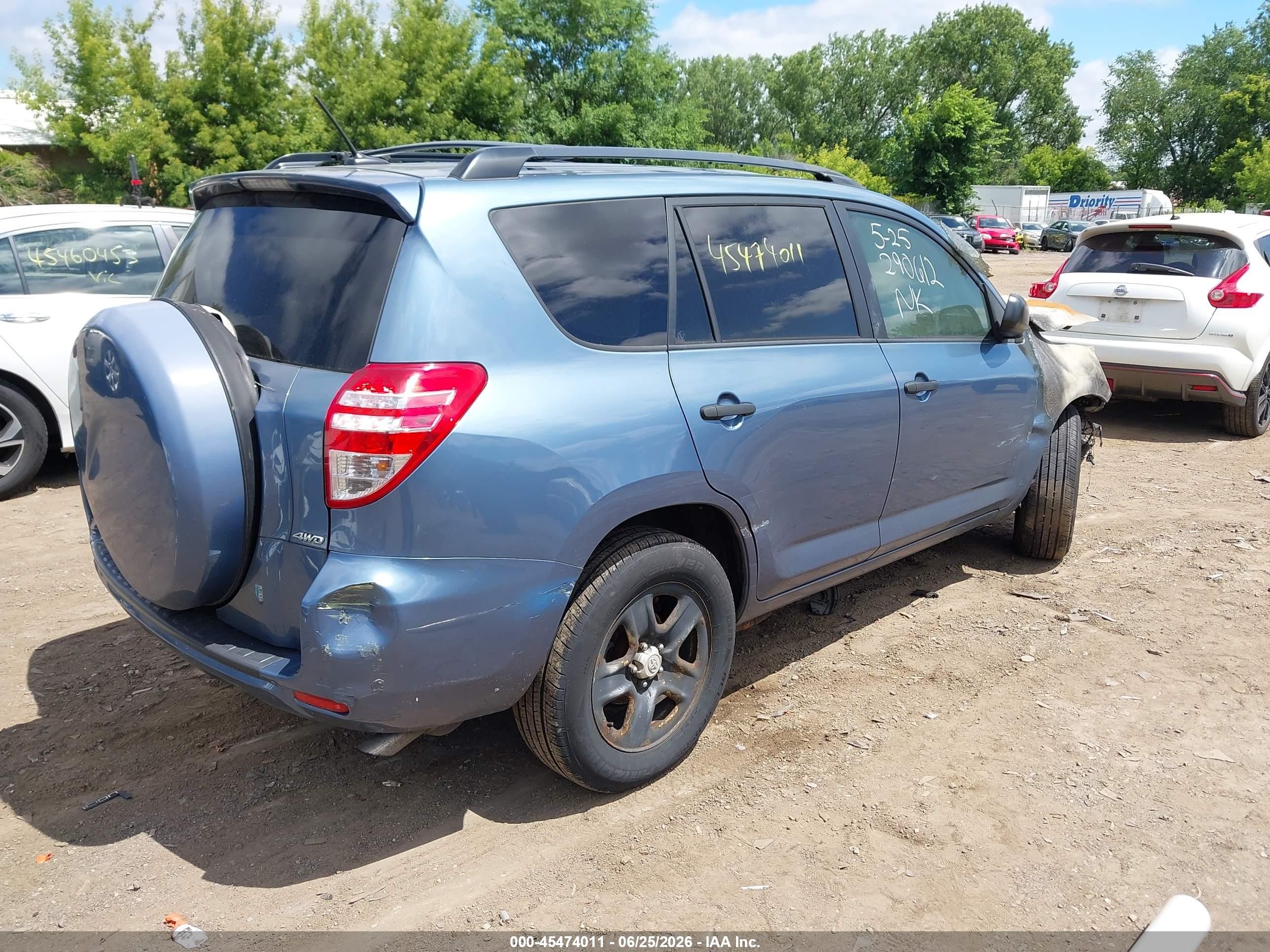 2011 Toyota Rav4   Blue vin: 2T3BF4DV6BW120632