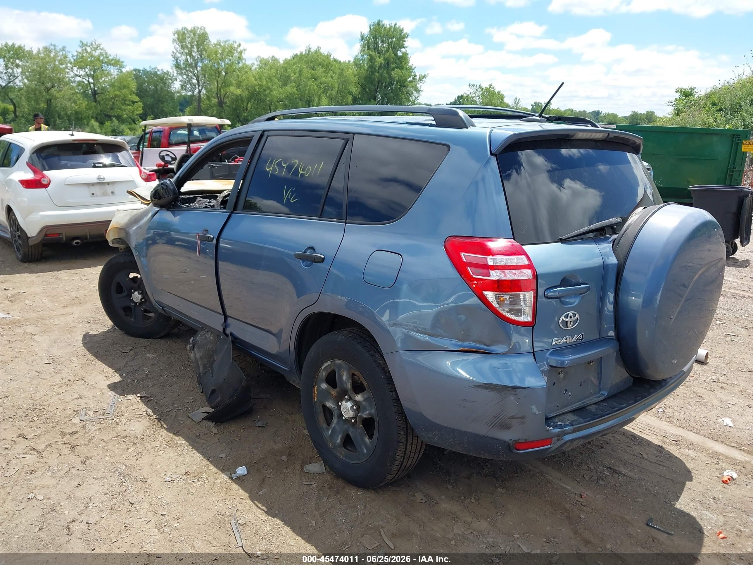 2011 Toyota Rav4   Blue vin: 2T3BF4DV6BW120632