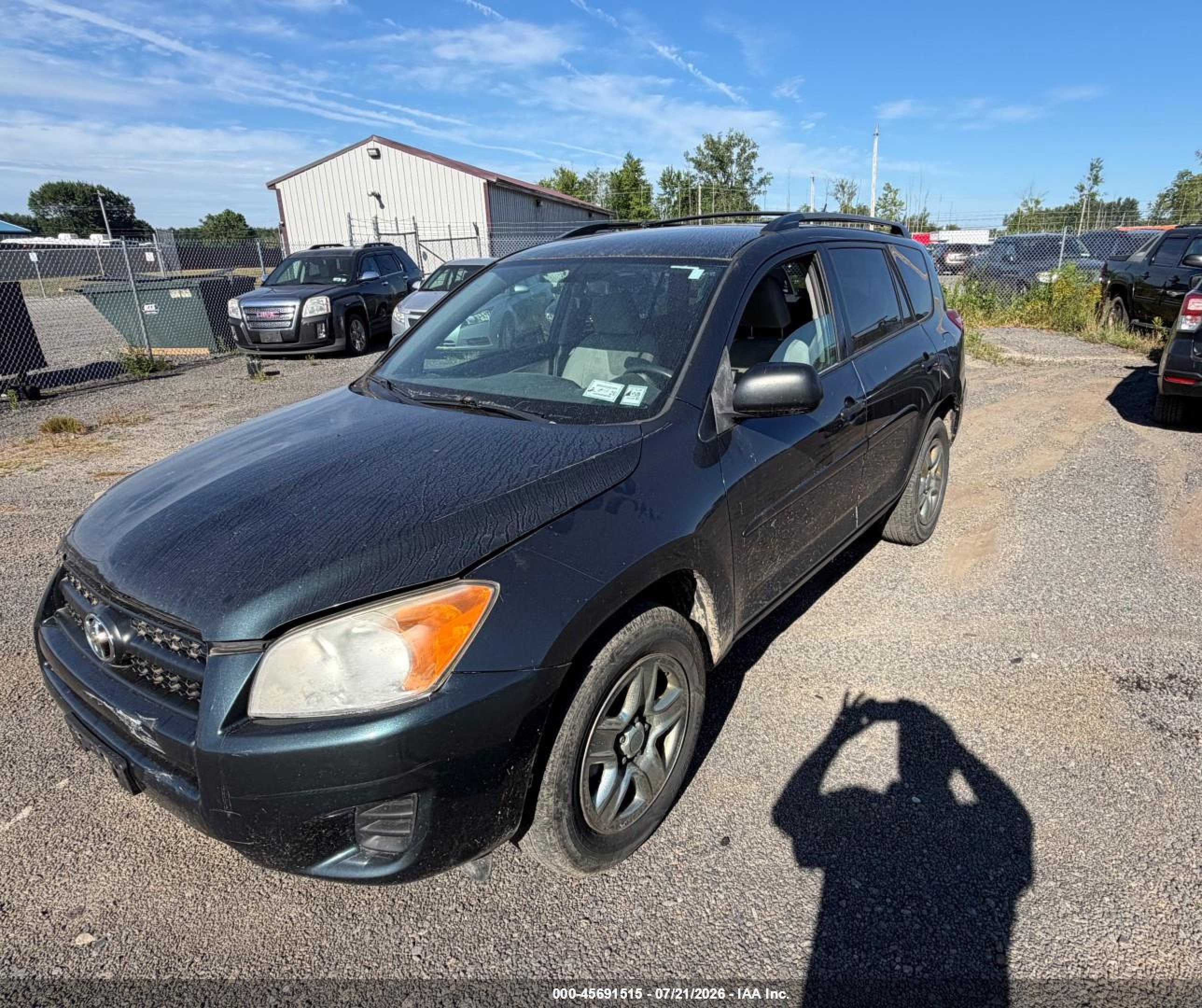 2011 Toyota Rav4   Blue vin: 2T3BF4DV6BW140606