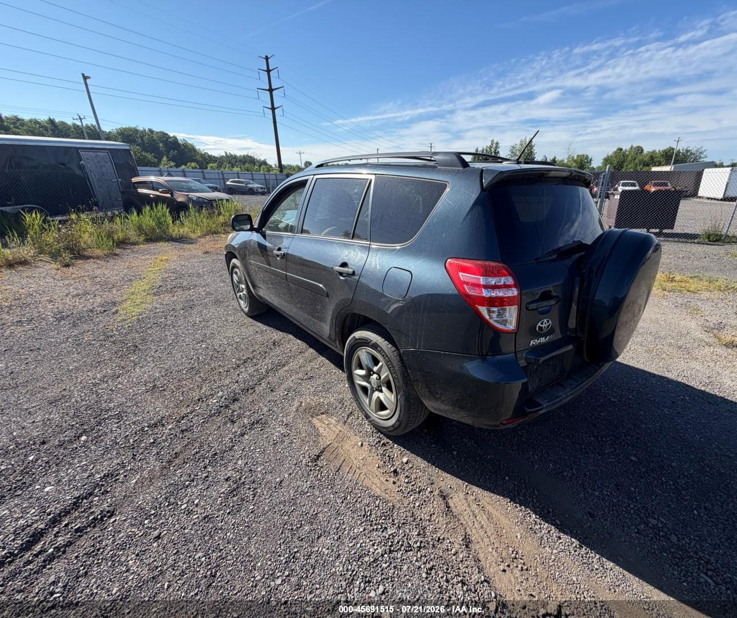 2011 Toyota Rav4   Blue vin: 2T3BF4DV6BW140606