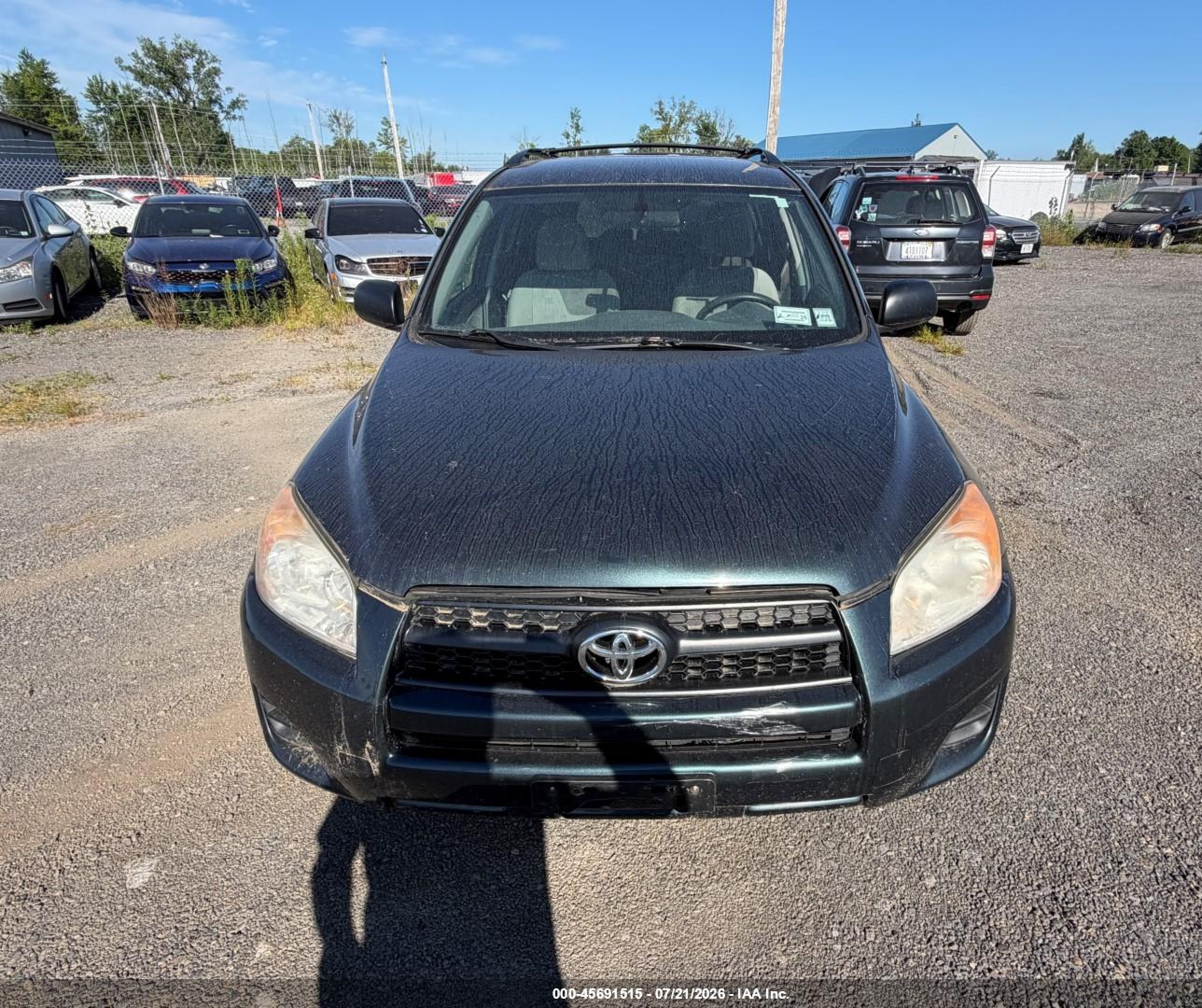 2011 Toyota Rav4   Blue vin: 2T3BF4DV6BW140606