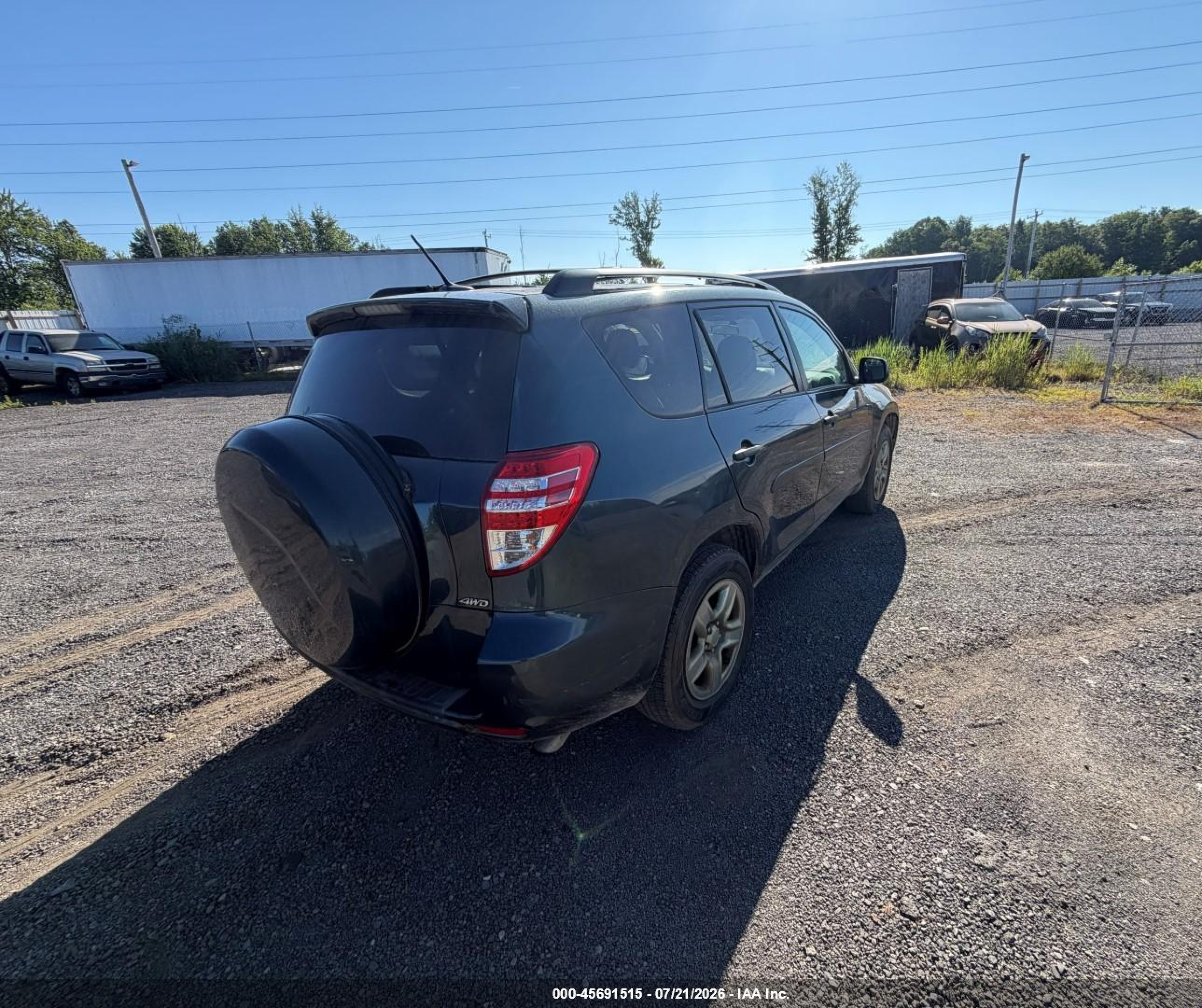2011 Toyota Rav4   Blue vin: 2T3BF4DV6BW140606
